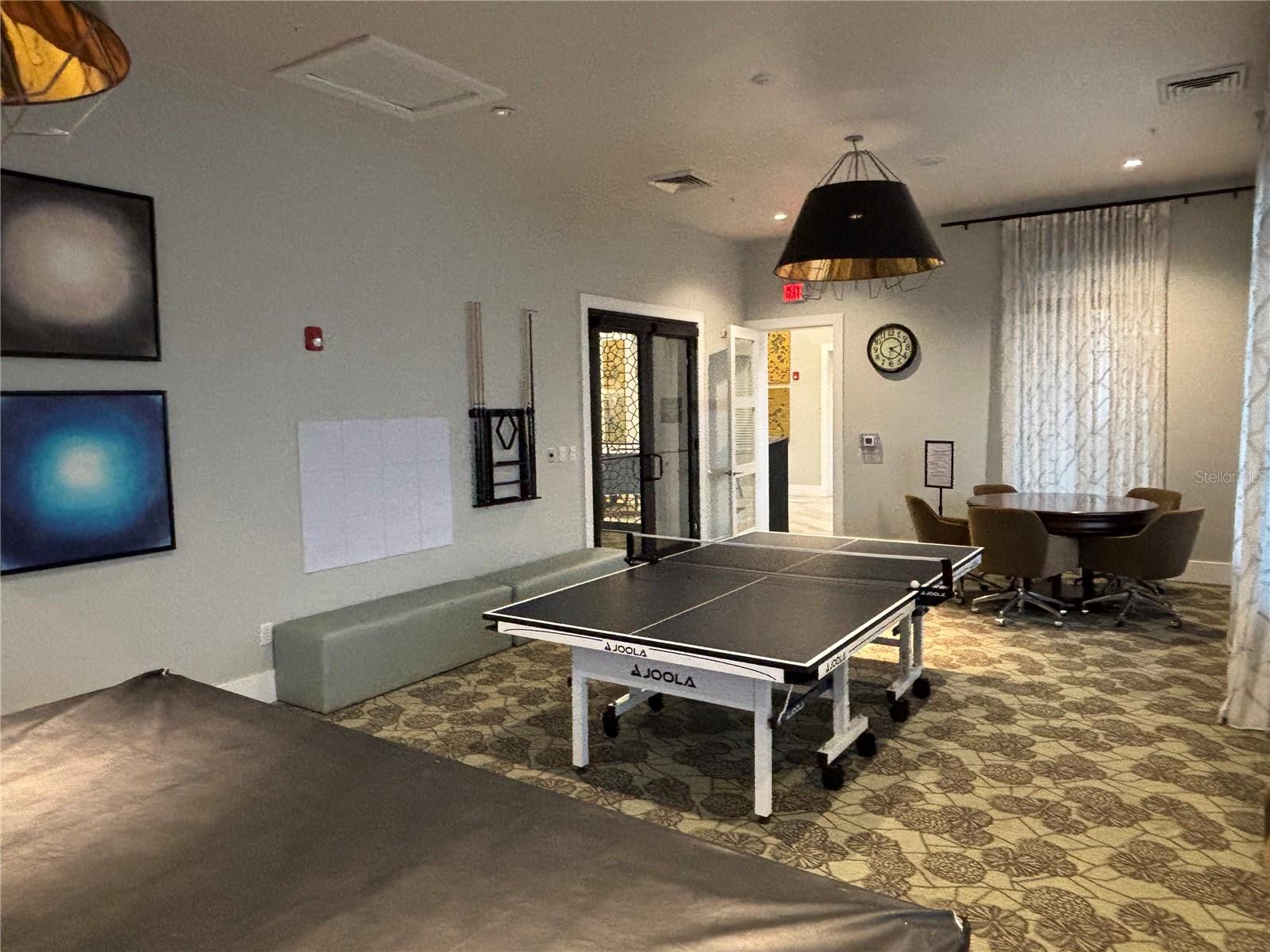 The Plaza - resident only game room with pool table, ping pong, card table, tv, etc. - 1301 GLENEAGLES LN, DAVENPORT