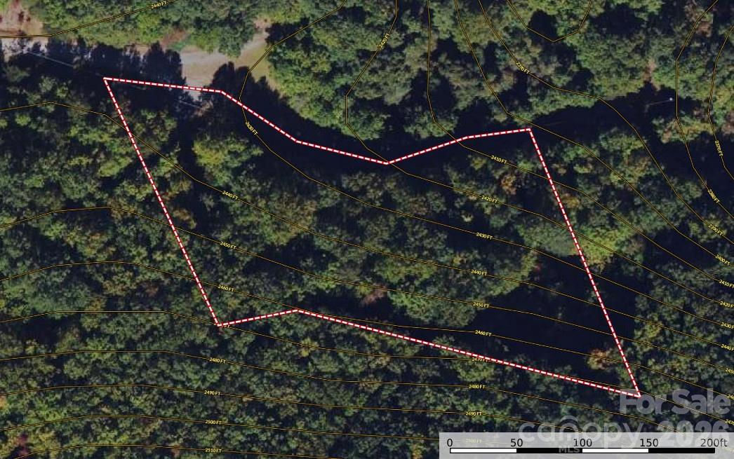 Aerial with Topo - TBD (Lot 19) Wolf Den Lane, Lenoir