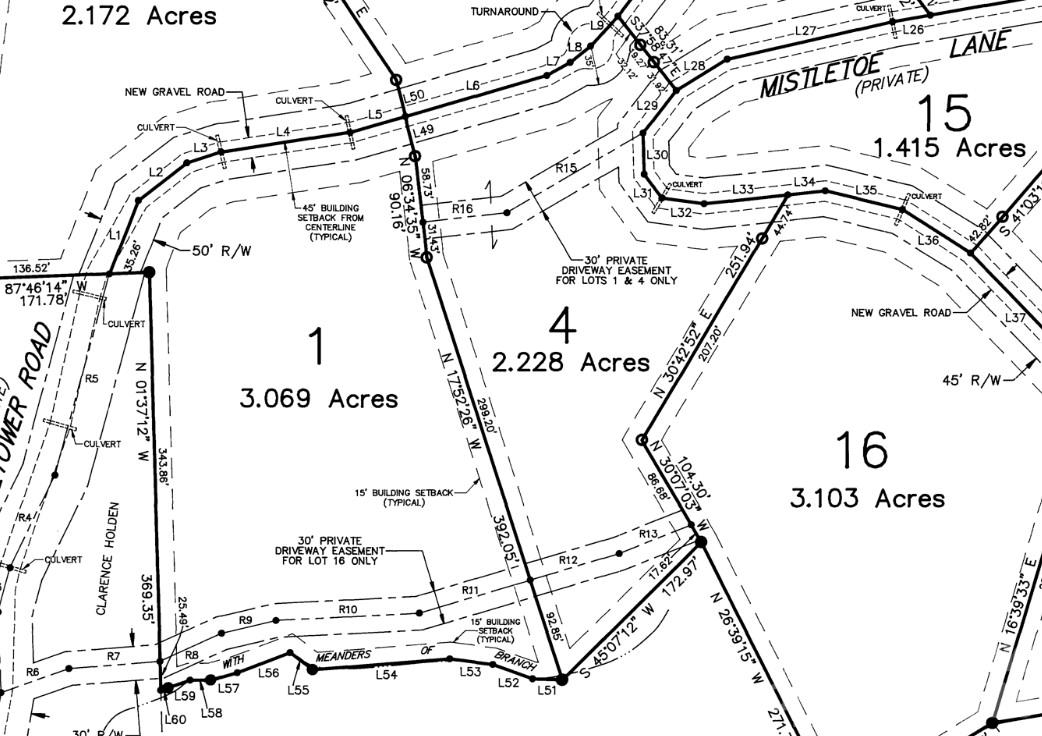 Plat of Property - TBD (Lot 4) Wolf Den Lane, Lenoir