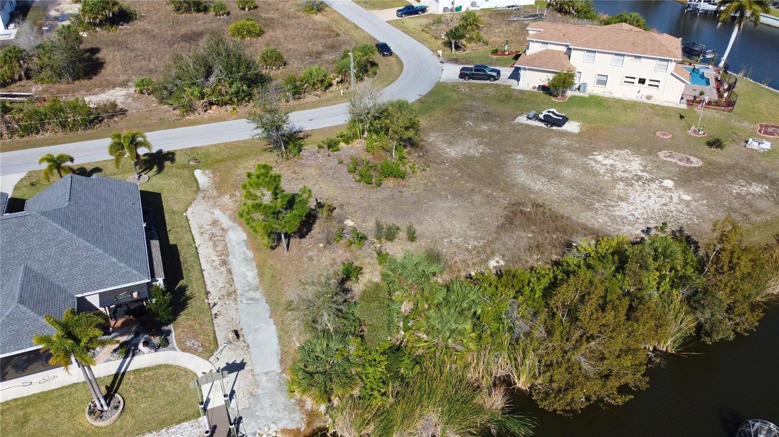 Aerial view of a large body of water - 9548 ATTICA CIR, PORT CHARLOTTE