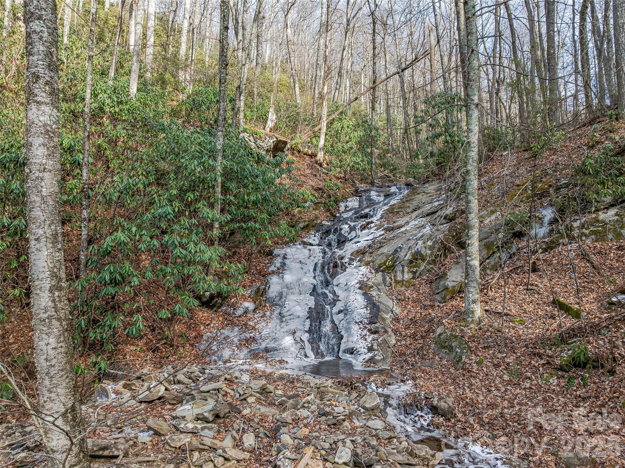 Waterfall near lot entry point - 119 Wildflower Cove Drive, Swannanoa