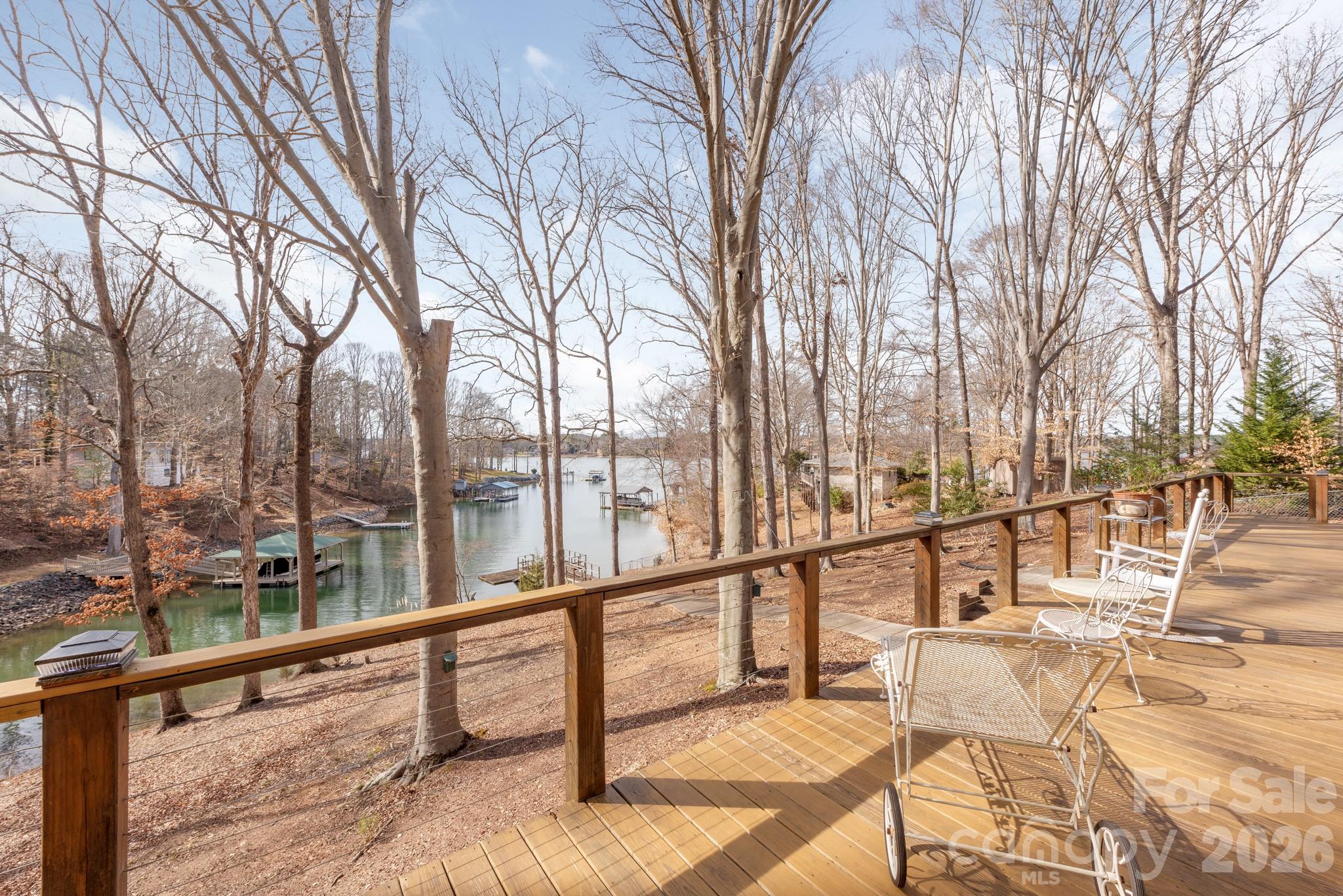Winter views from the deck - 151 Bridlewood Drive, Mooresville