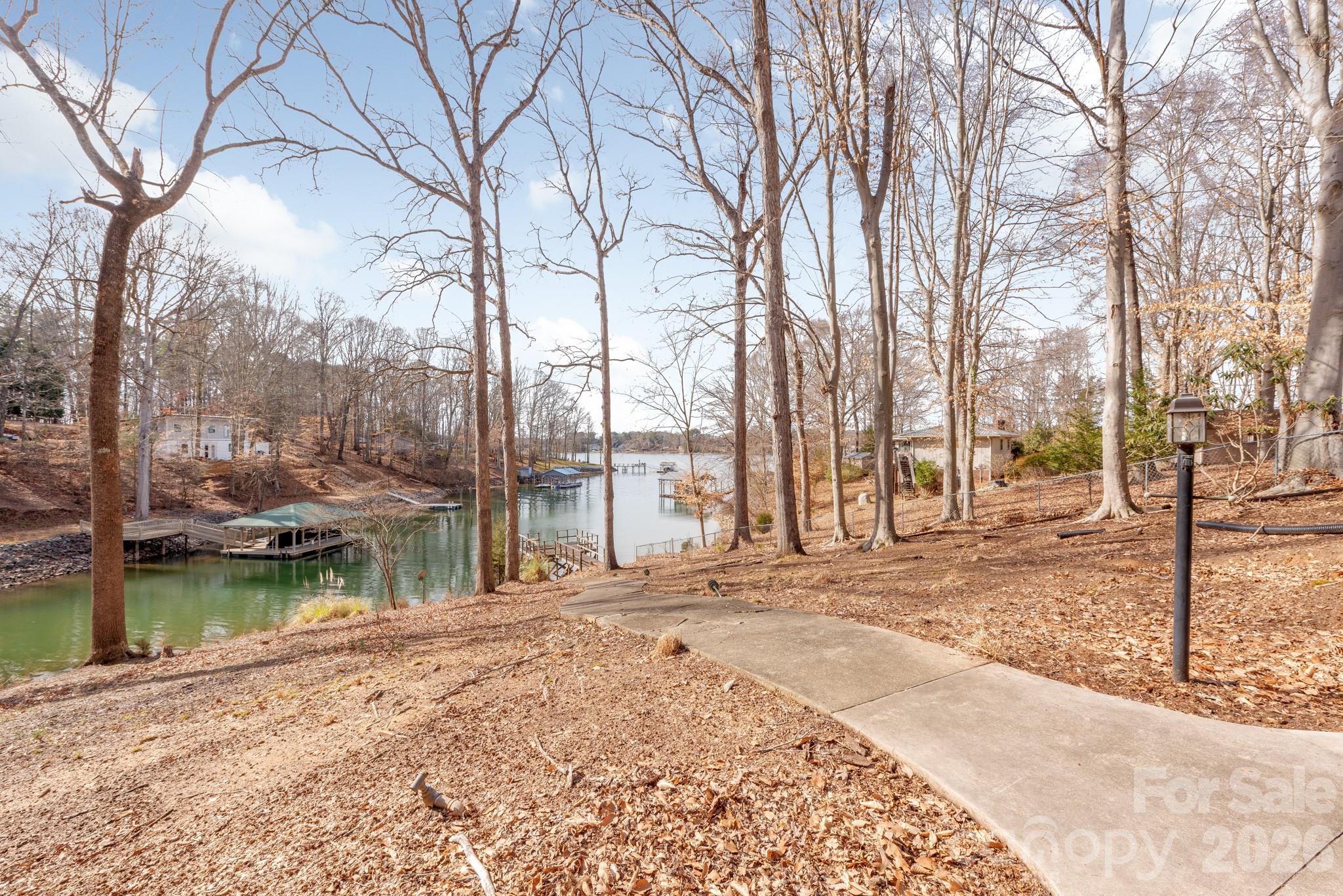 Lake side views of deep water near the main channel - 151 Bridlewood Drive, Mooresville