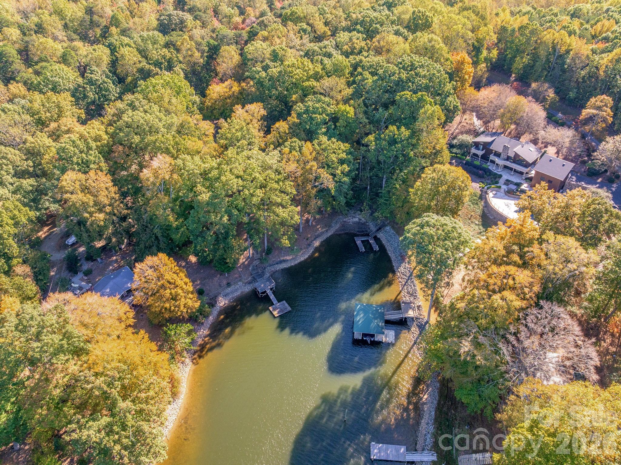 aerial of deep water cove - 151 Bridlewood Drive, Mooresville