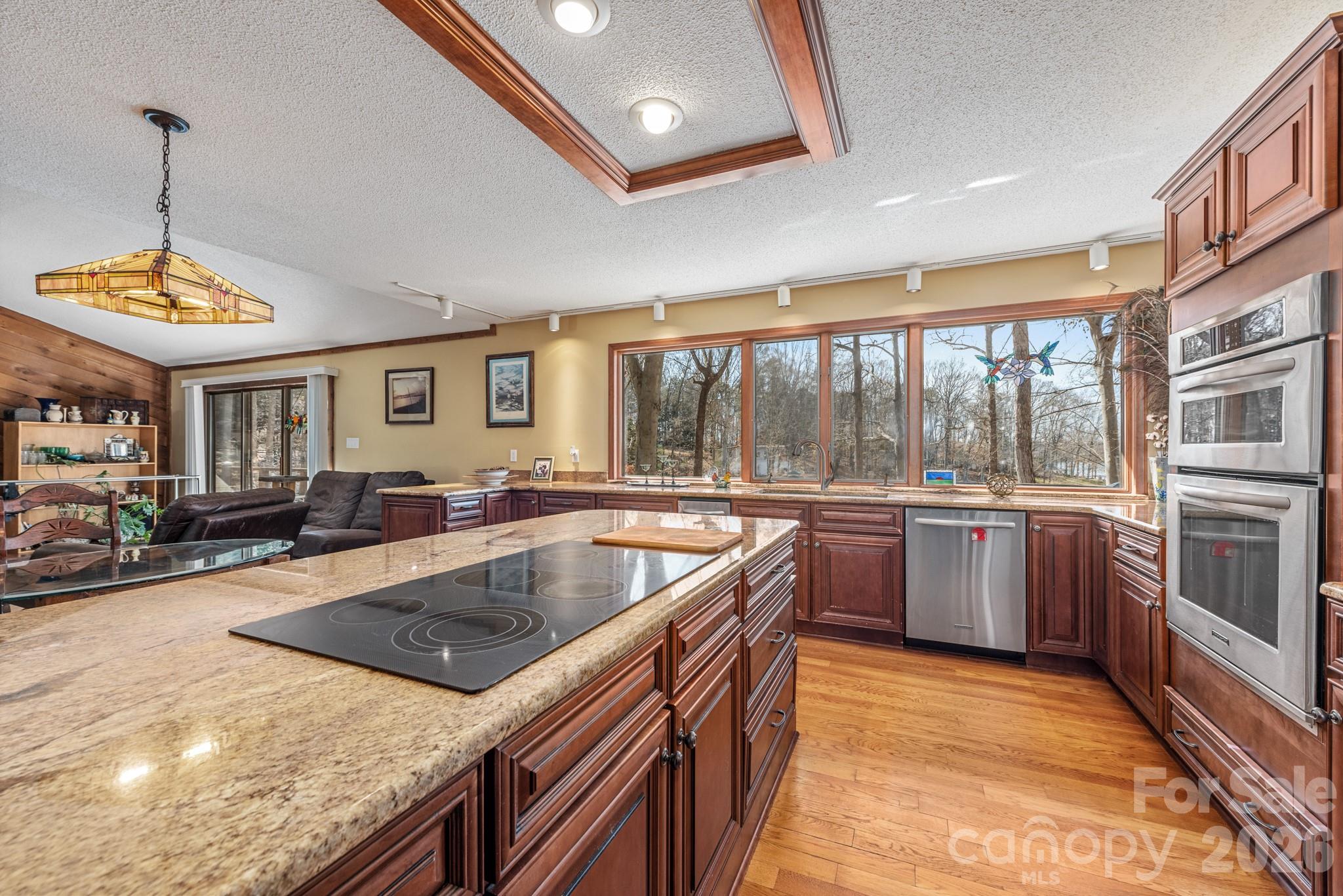 Kitchen and island - 151 Bridlewood Drive, Mooresville