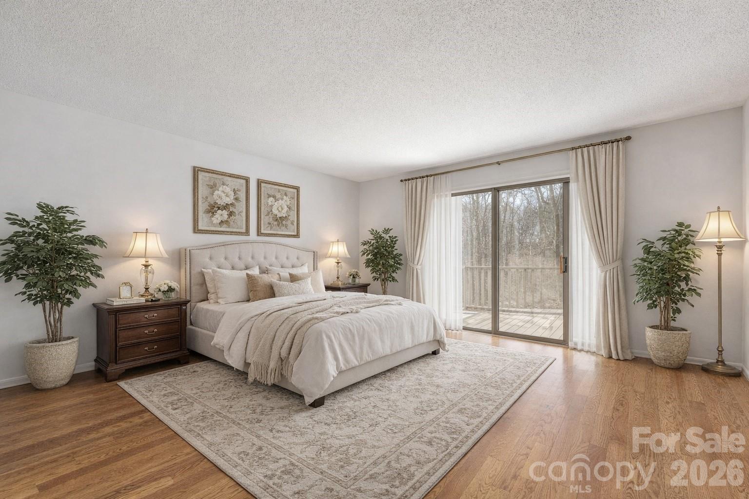 Virtually staged main level back bedroom - 151 Bridlewood Drive, Mooresville