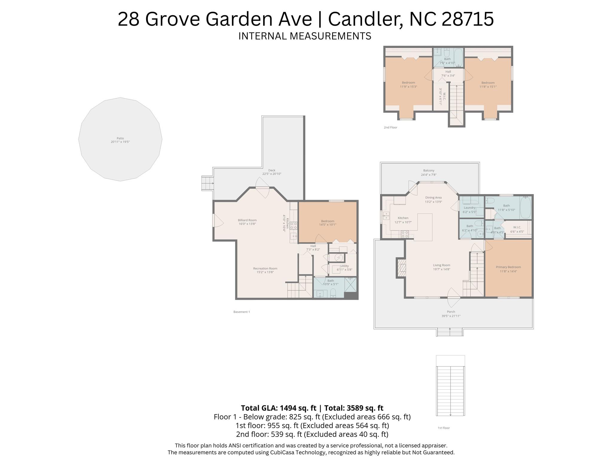 floor plan - 28 Grove Garden Avenue, Candler