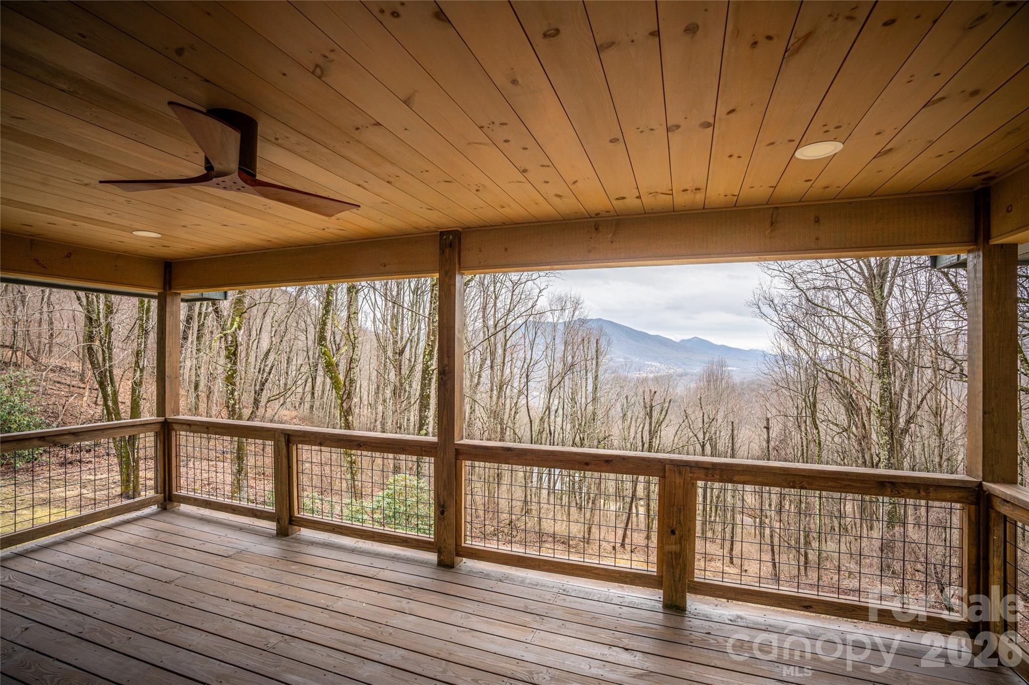 Thoughtfully updated exterior a new deck ceiling. - 453 Friendly Acres Drive, Waynesville