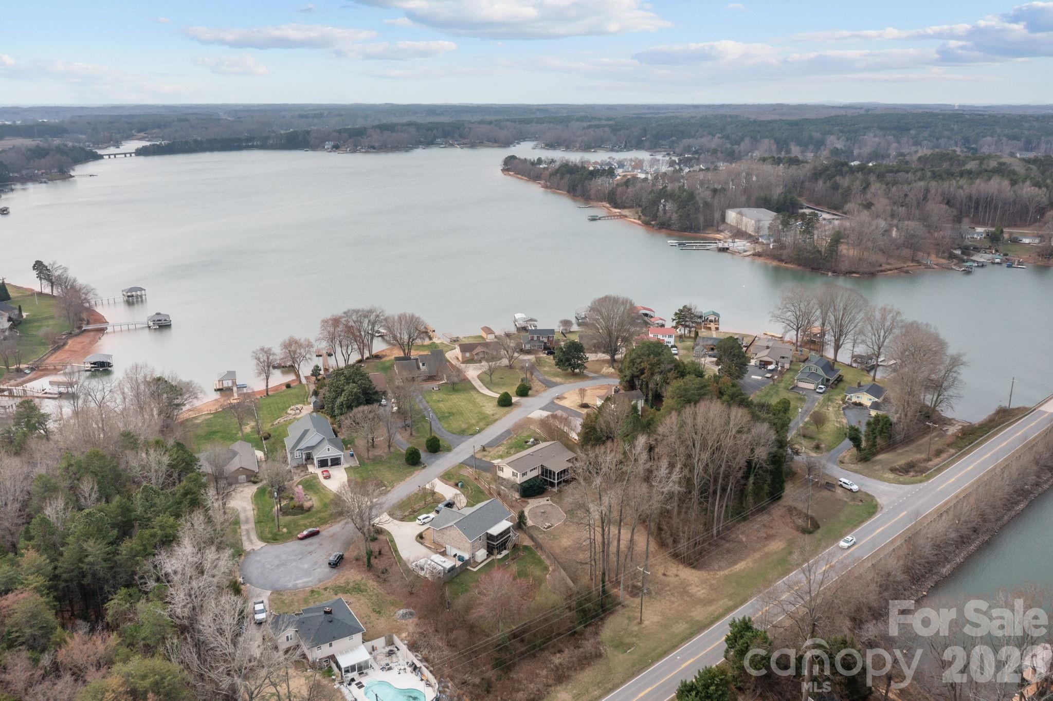 View from front of home - large channel from the lake entrance!! - 4278 Harbor Lane, Sherrills Ford