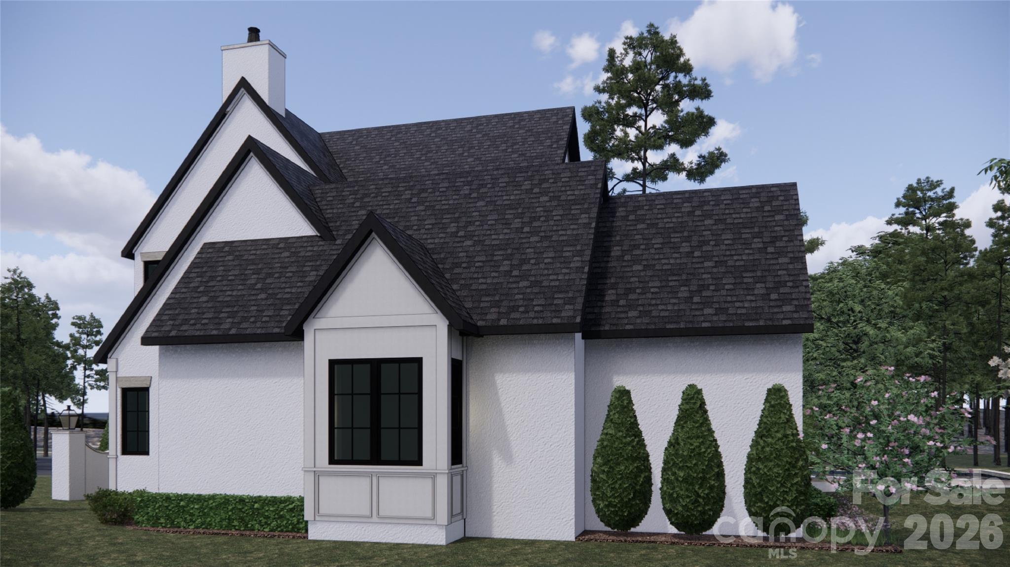 Side Rendering for To Be Built home - 1168 Fern Hill Road, Mooresville
