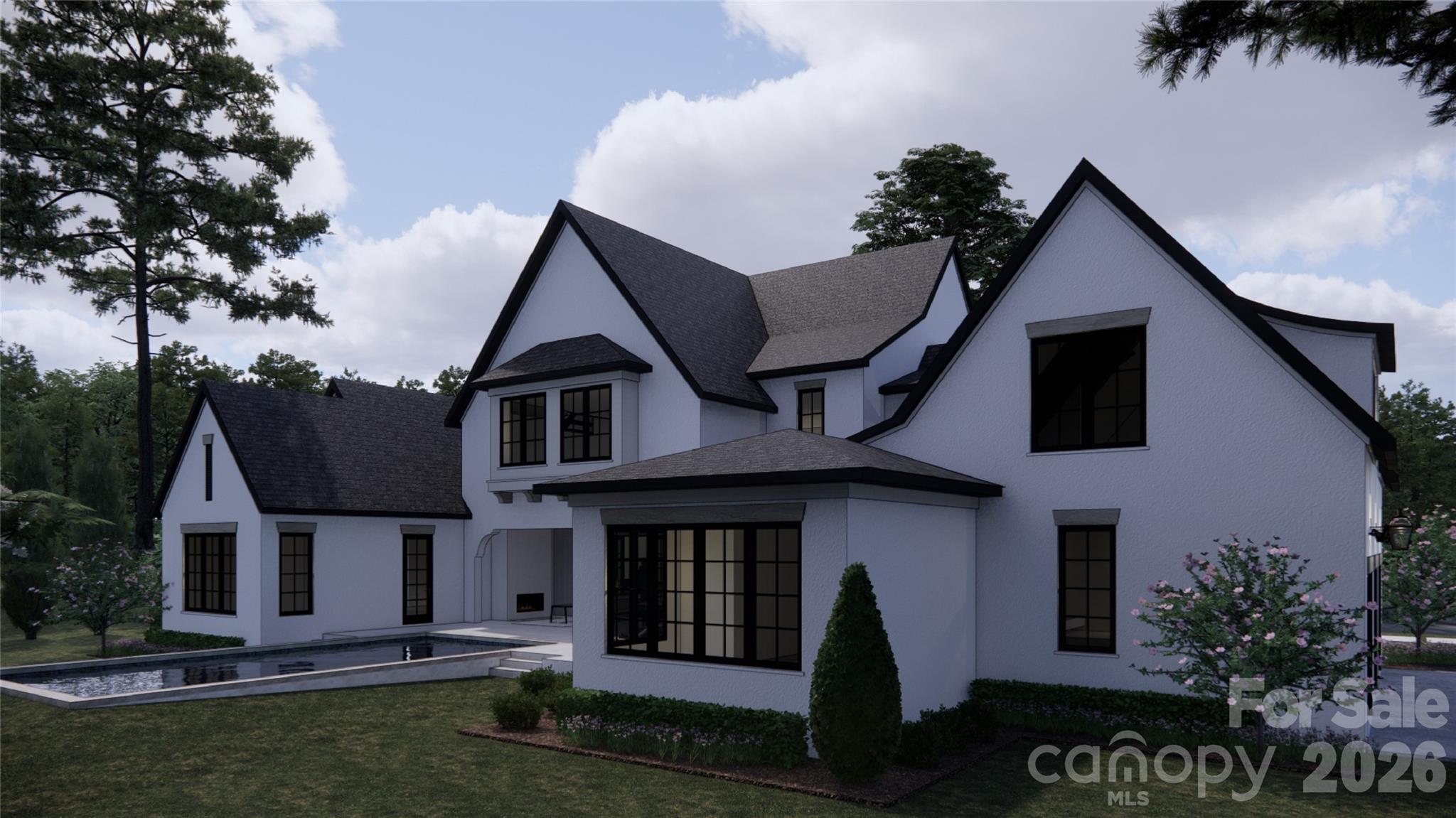 Right Back Corner for To Be Built home - 1168 Fern Hill Road, Mooresville