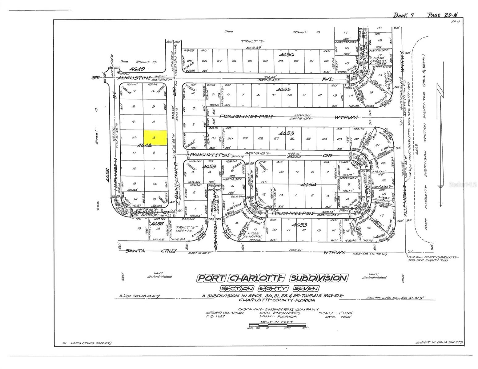 Plat Map - 10461 SUNDAY DR, PORT CHARLOTTE