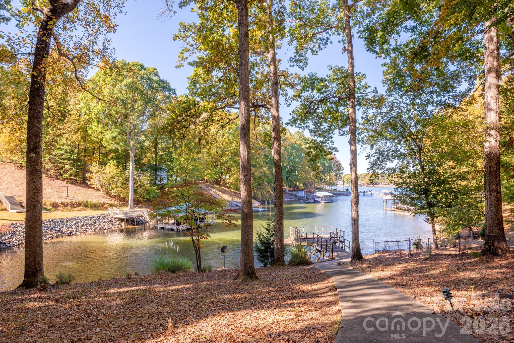 Views of lake from current home on Bridlewood - 1168 Fern Hill Road, Mooresville