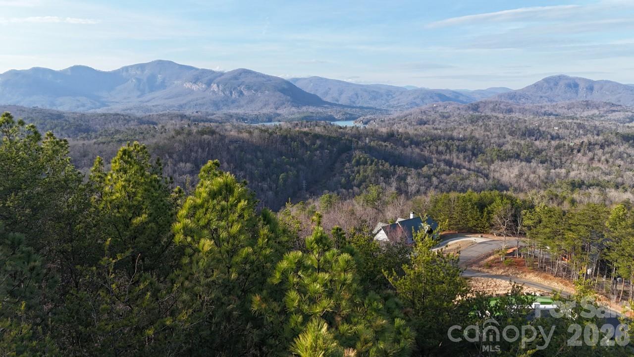 View from treeline of homesite! - 0 Cozy Lane, Lake Lure