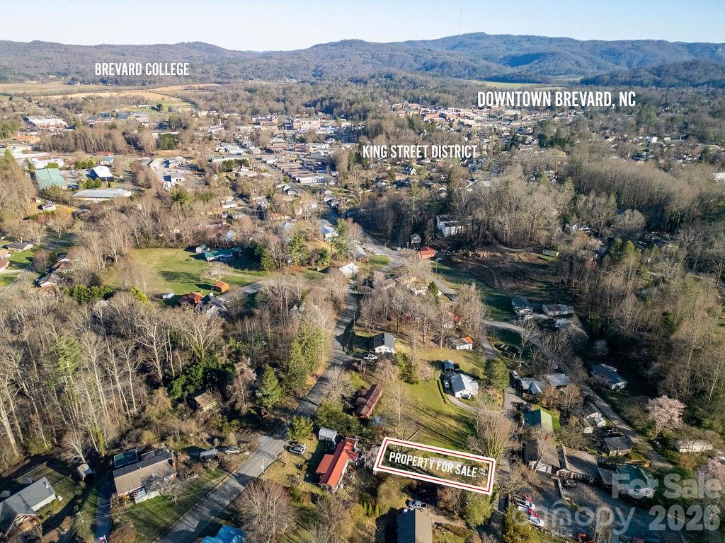 Drone Aerial: Proximity to Downtown - 000 Reservoir Road, Brevard