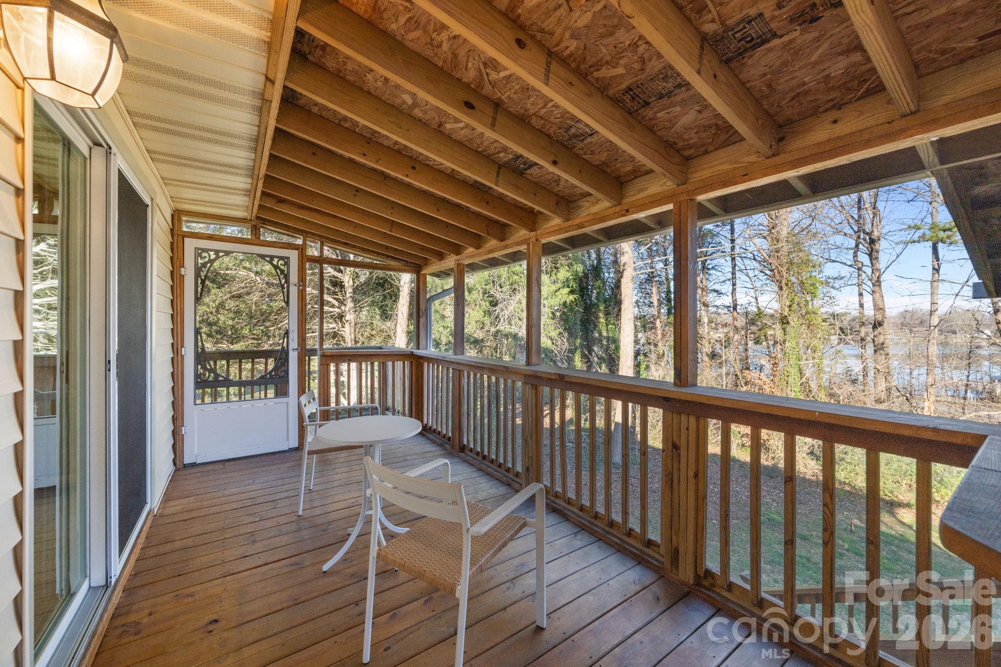 updated screened in porch in the rear - views!! - 4278 Harbor Lane, Sherrills Ford