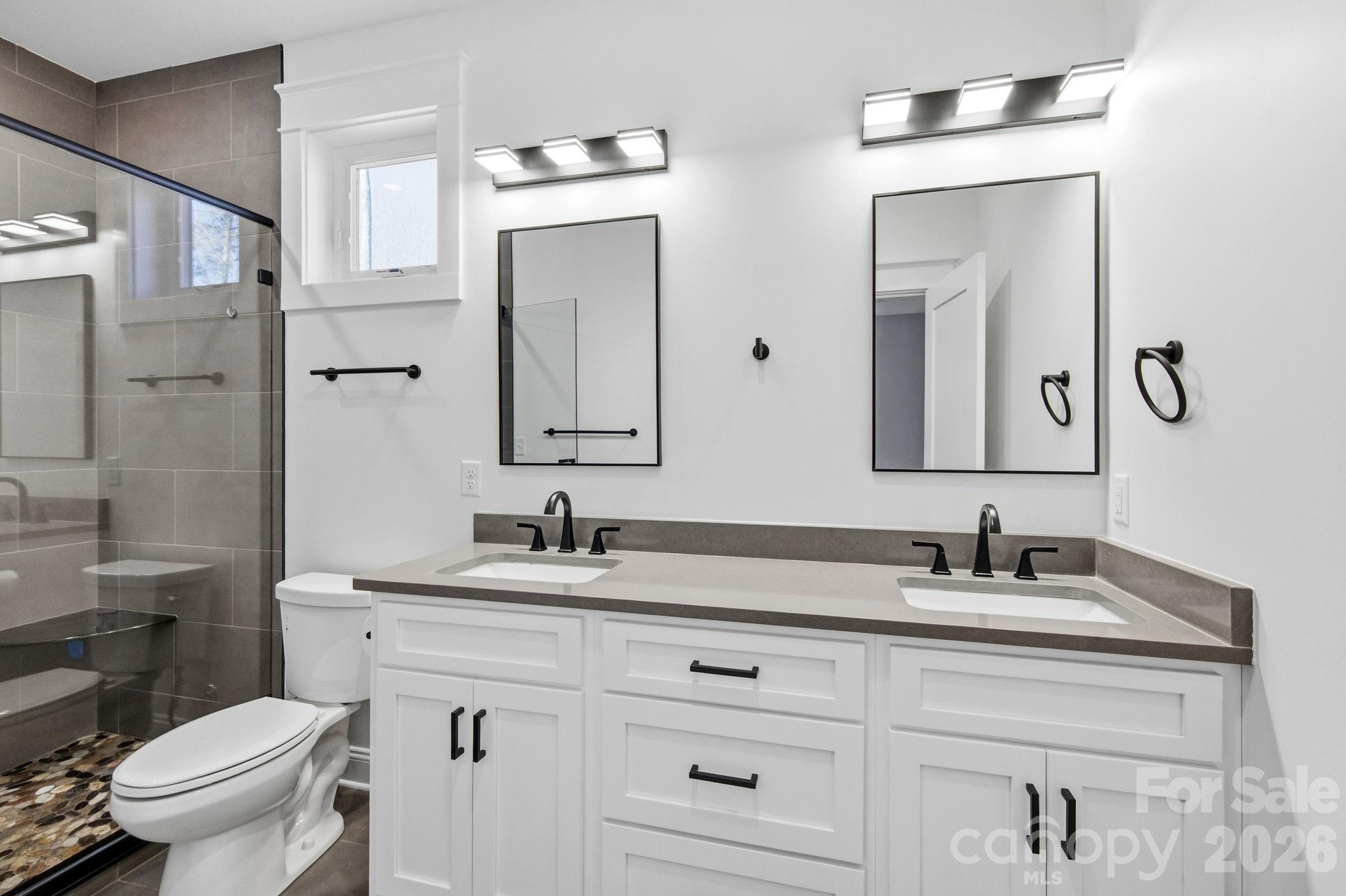 Primary Ensuite with Dual Vanity - 22 Deep Woods Road, Weaverville