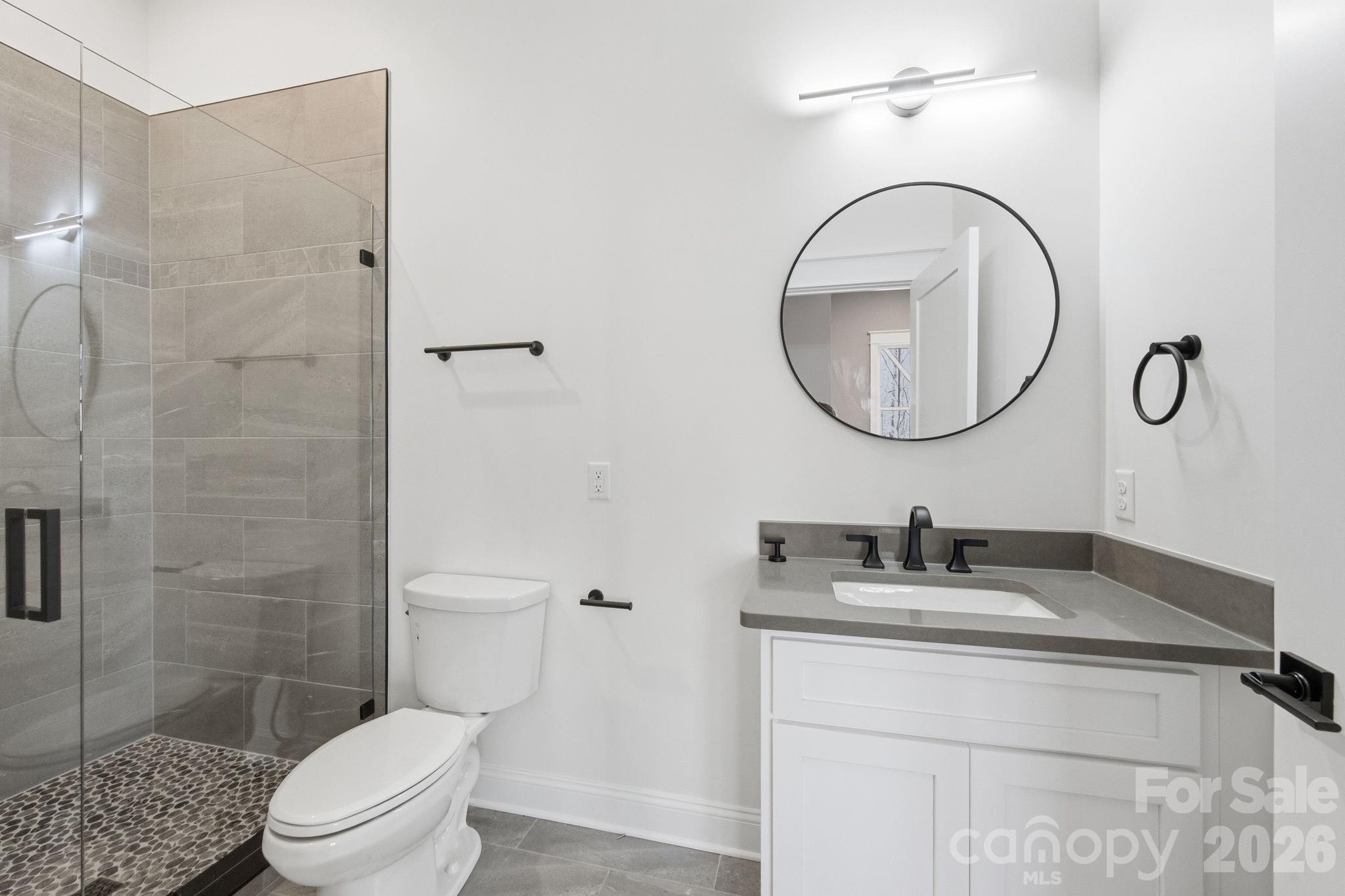 Basement Level Full Bathroom - 22 Deep Woods Road, Weaverville