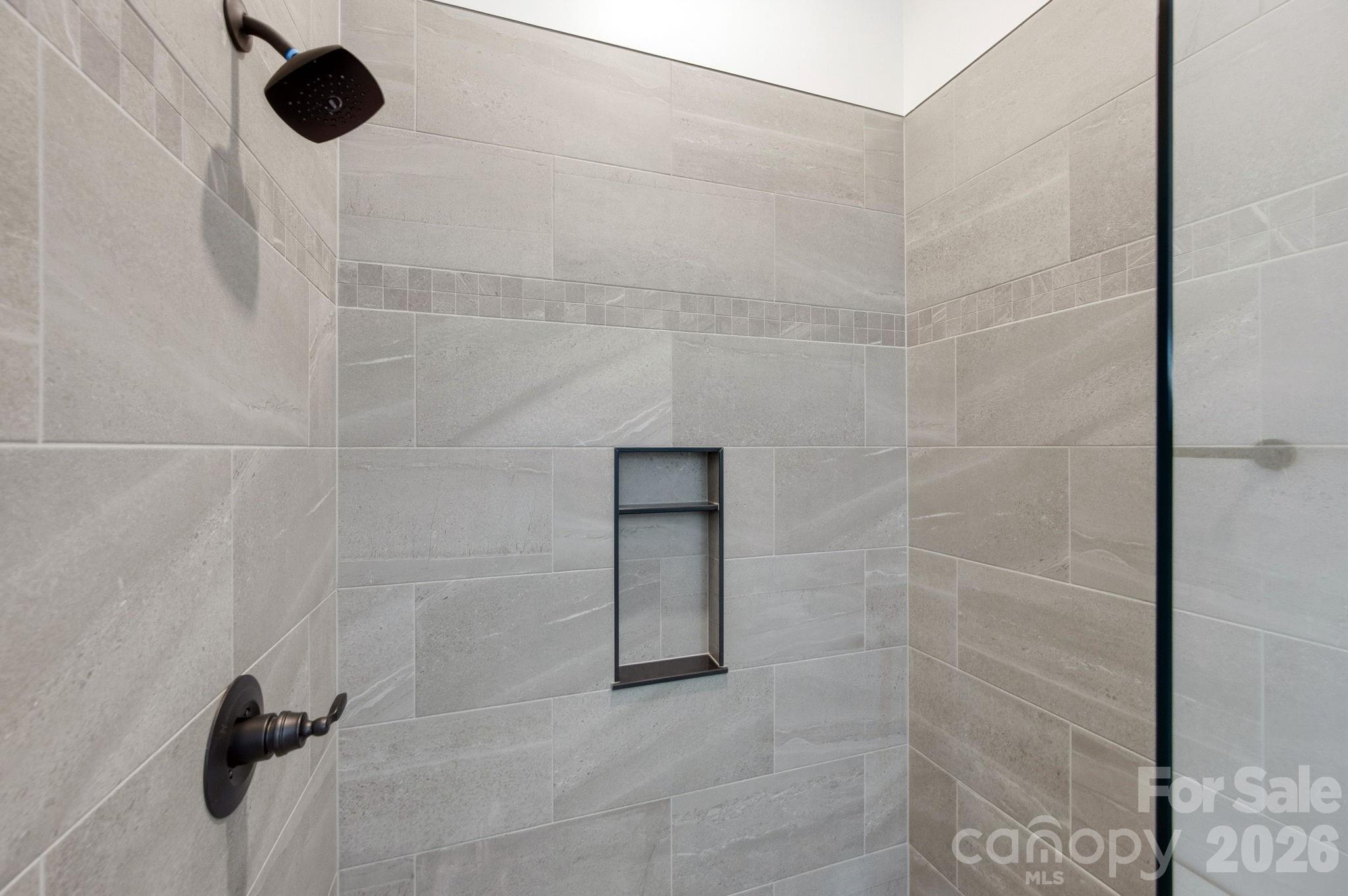 Tiled Shower Surround - 22 Deep Woods Road, Weaverville