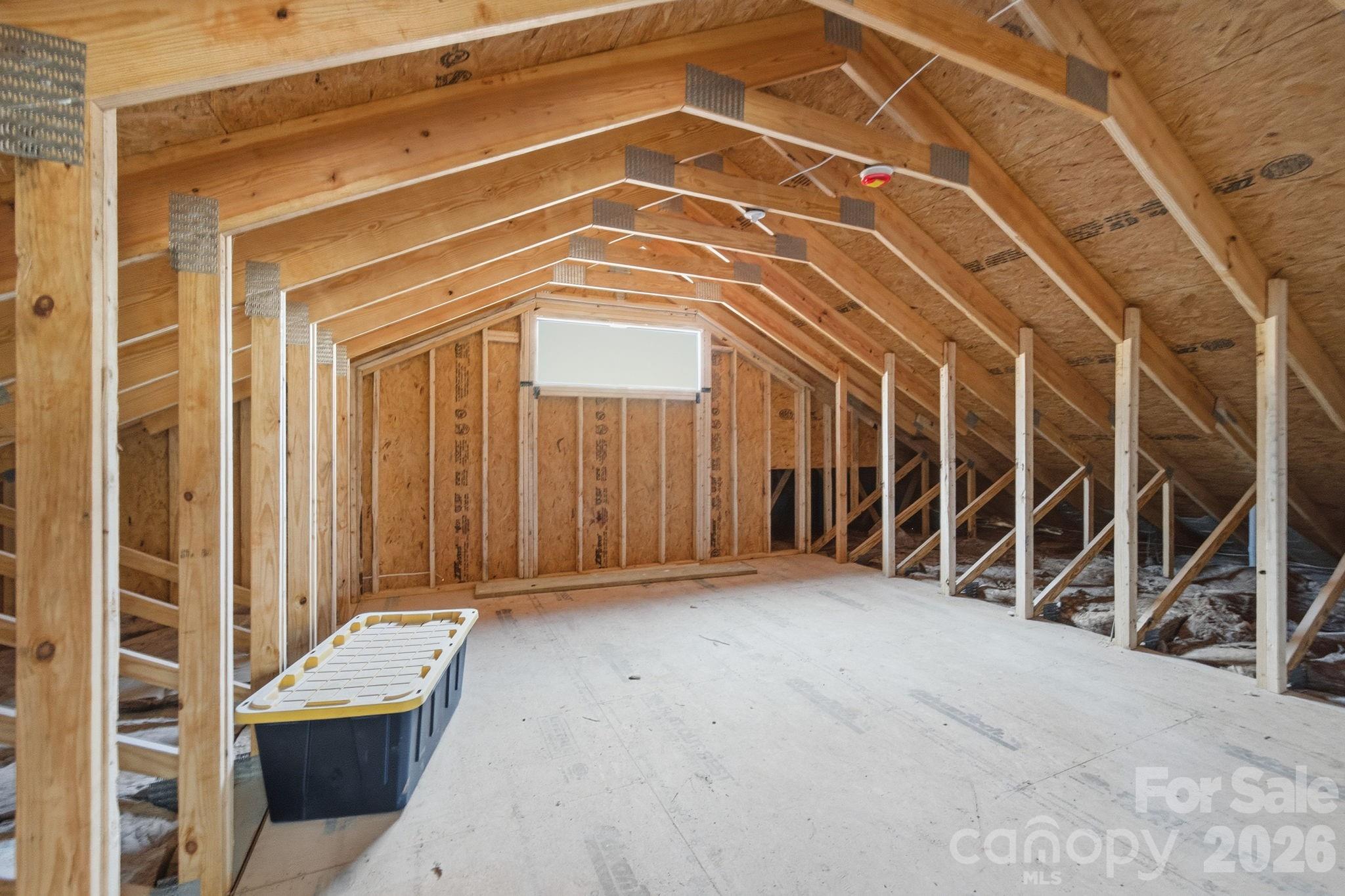 Upstairs Storage Area Could Be Finished for More Living Space - 22 Deep Woods Road, Weaverville
