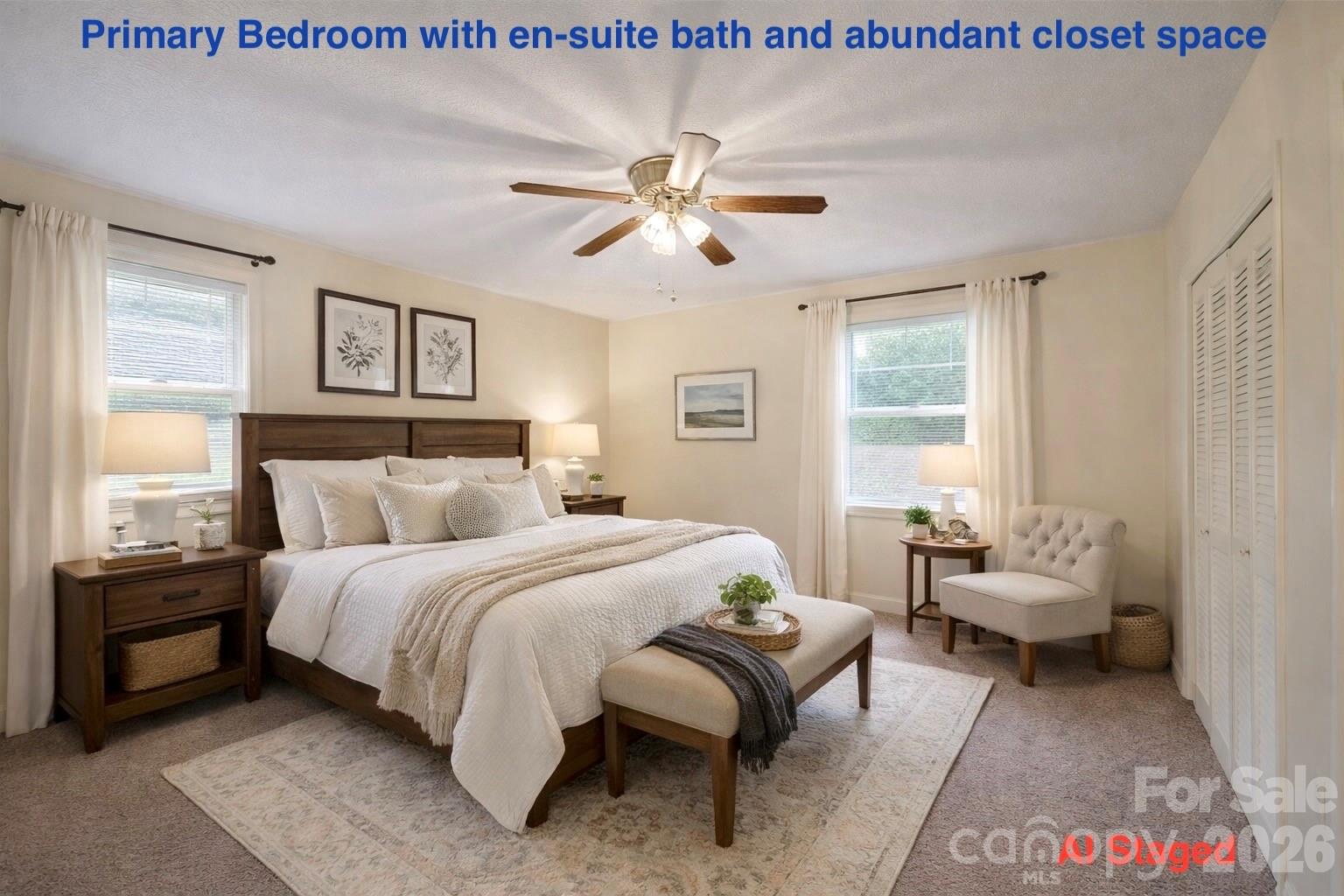 Primary Bedroom - Ai Staged - 220 Grand View Lane, Burnsville