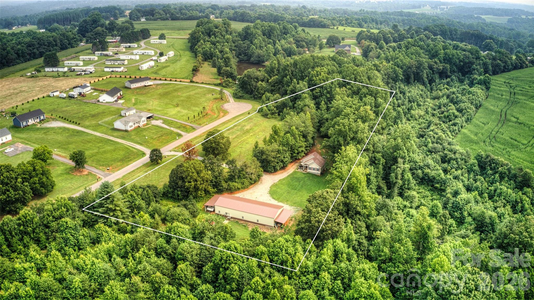 aerial of 4.3 acres - 6051 Pointe West Lane, Vale