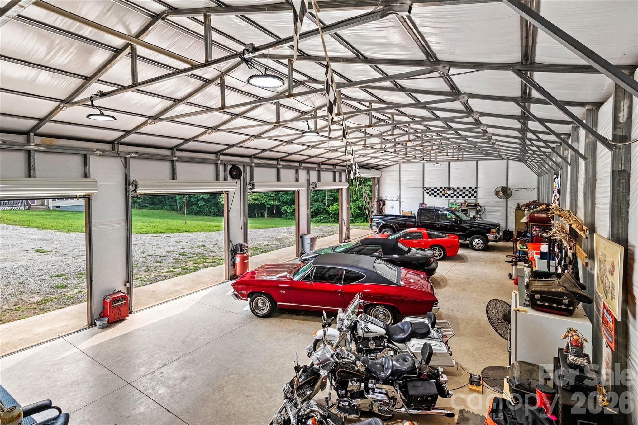 5 bay garage interior - 6051 Pointe West Lane, Vale