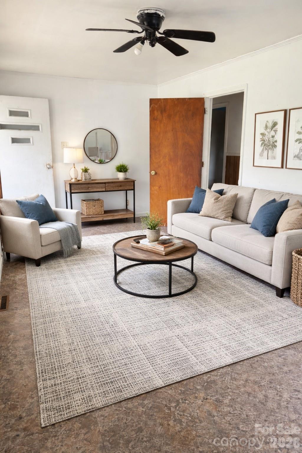 Virtually Staged Living Room - 205 Jewel Street, Chester