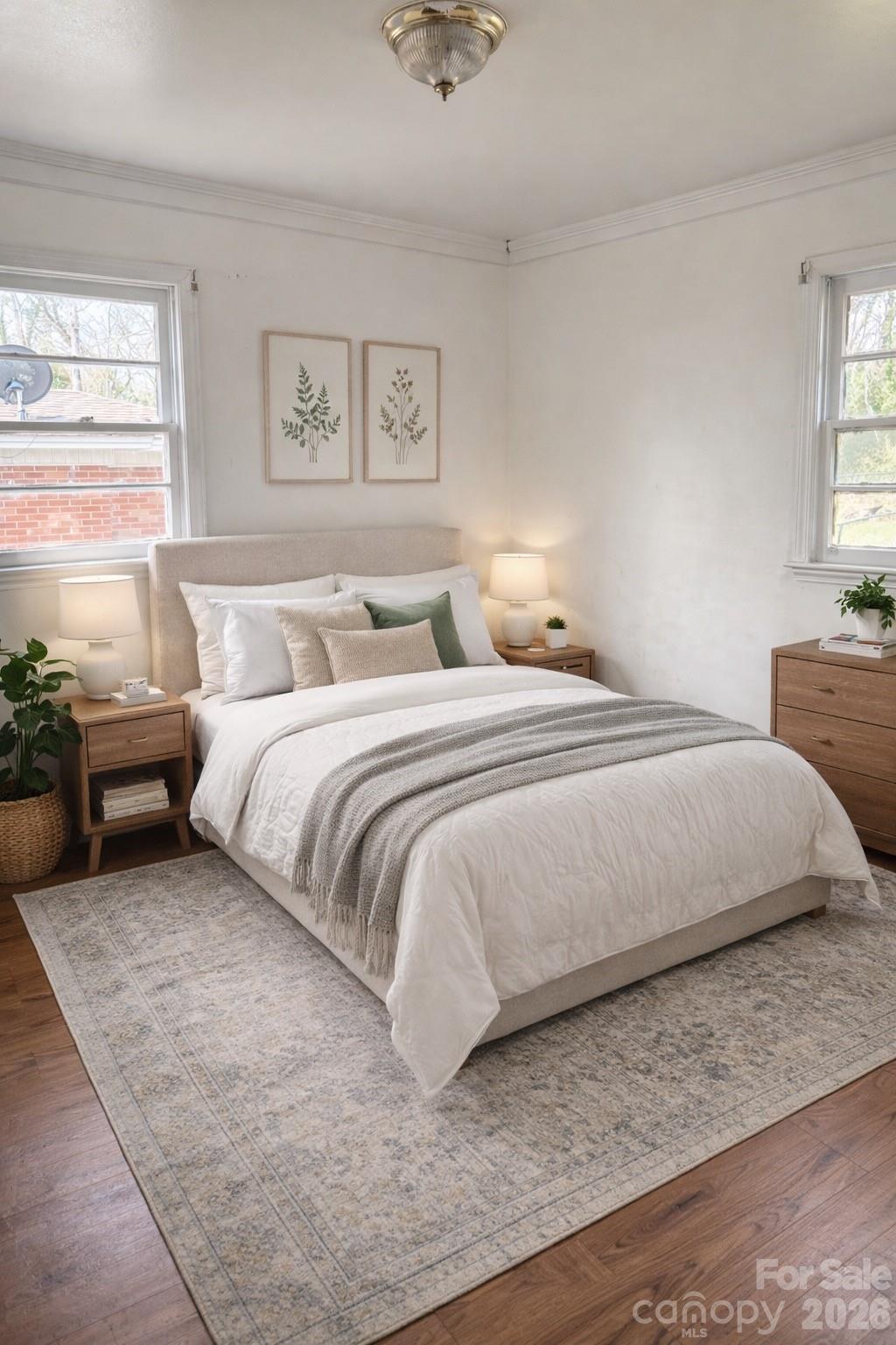Virtually Staged 2nd Bedroom - 205 Jewel Street, Chester