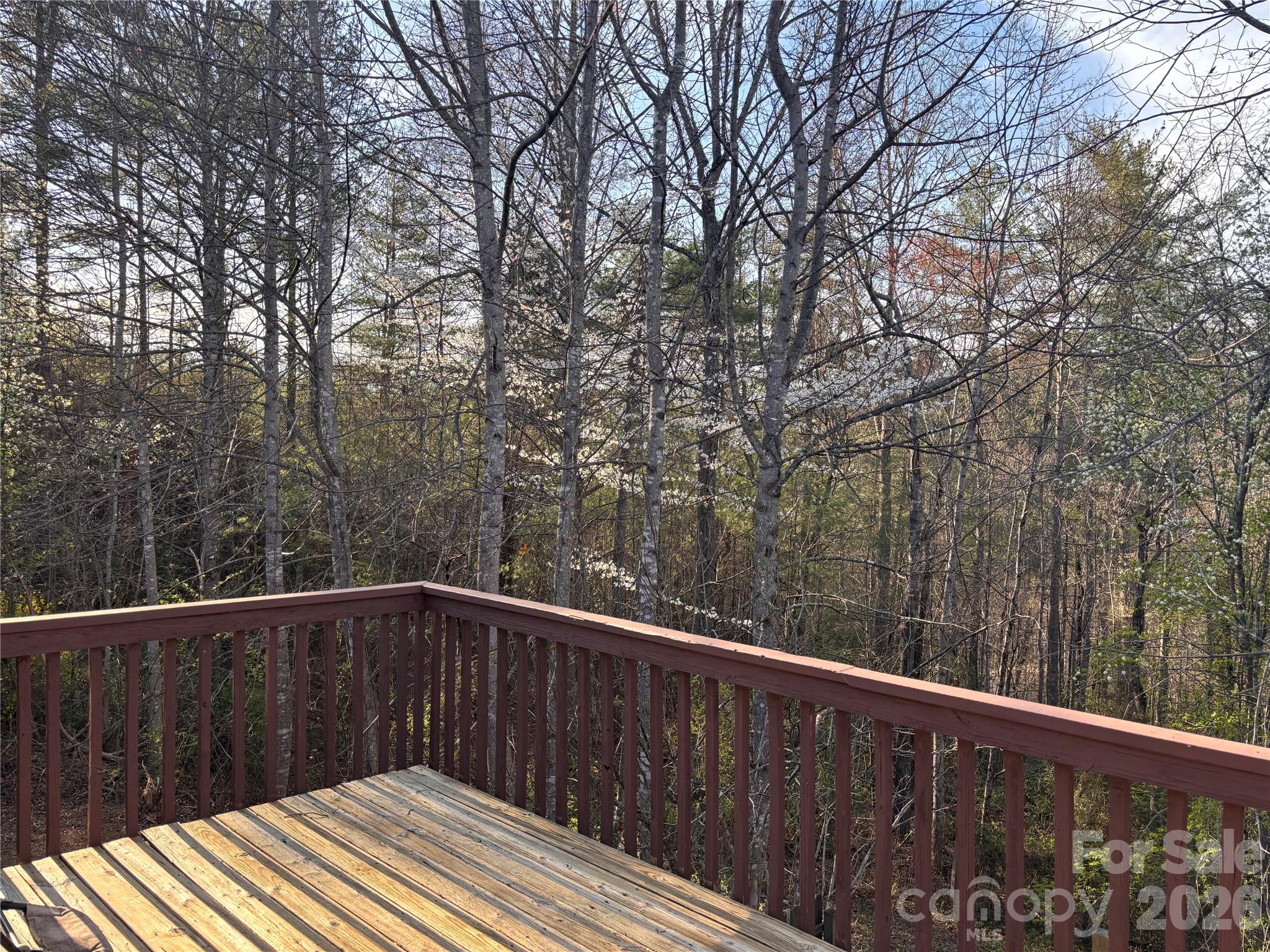 Back deck view - 5164 Ralph Winchester Road, Lenoir
