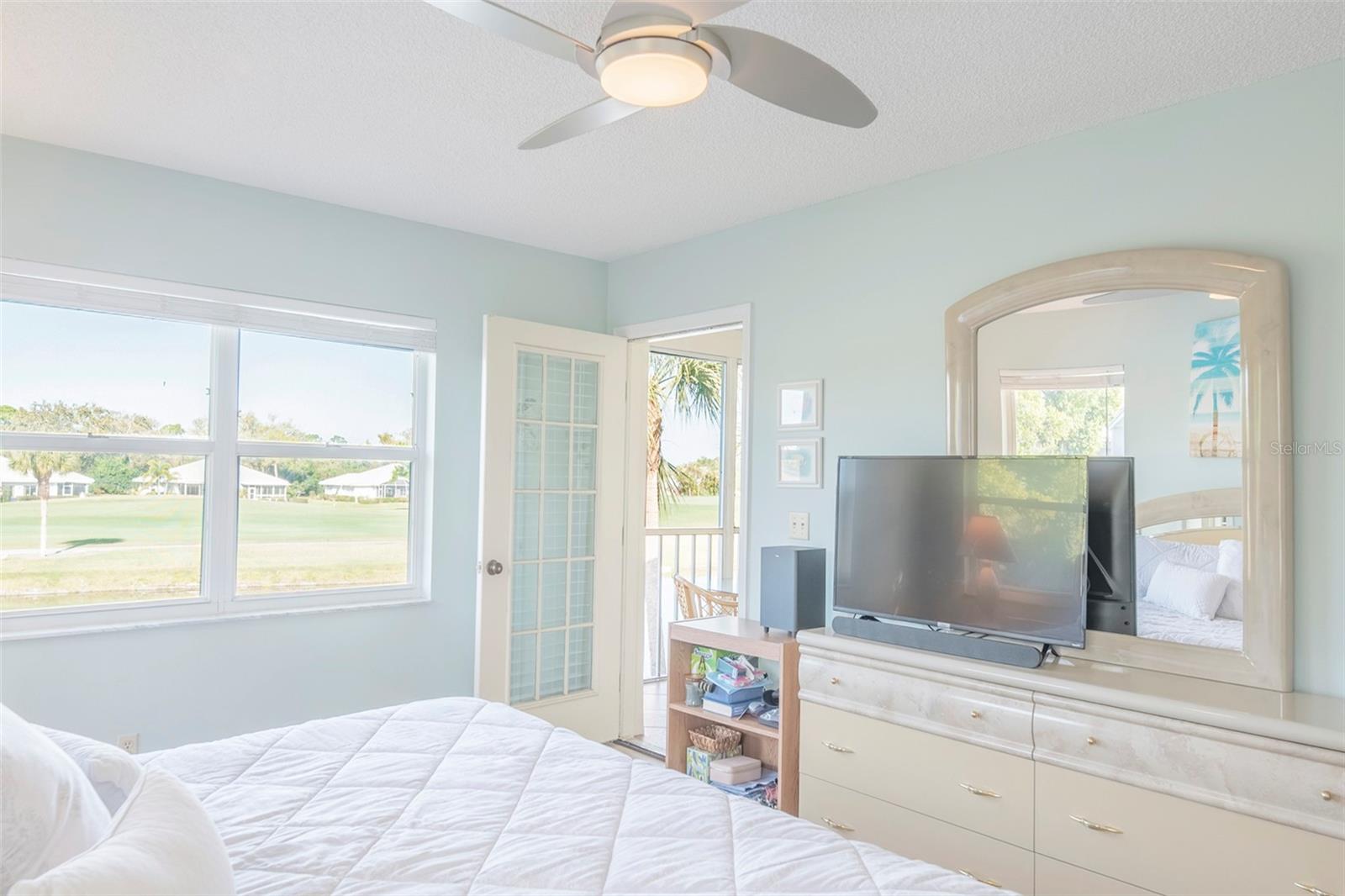 Primary suite opens up to the exterior balcony. - 425 CERROMAR TER #459, VENICE