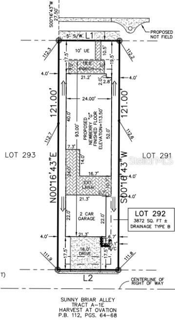 14736 Field Daisy Drive - Plot Plan - 14736 FIELD DAISY DR, WINTER GARDEN