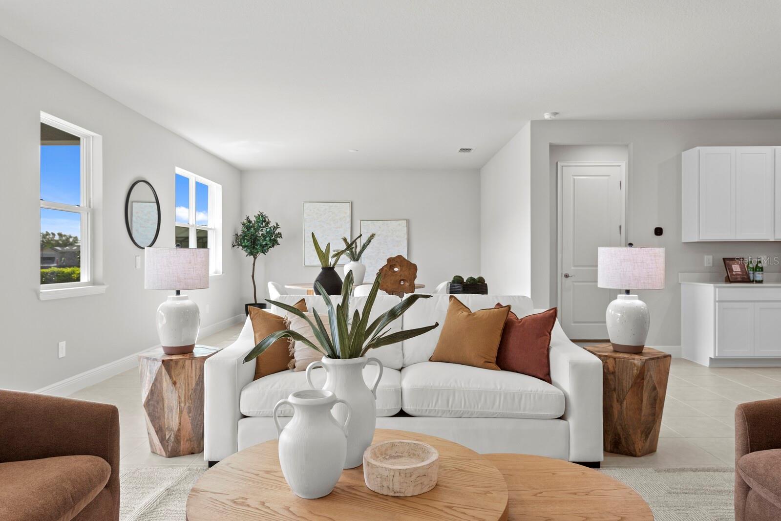 Staged Great Room - 5030 123RD AVE E, PARRISH