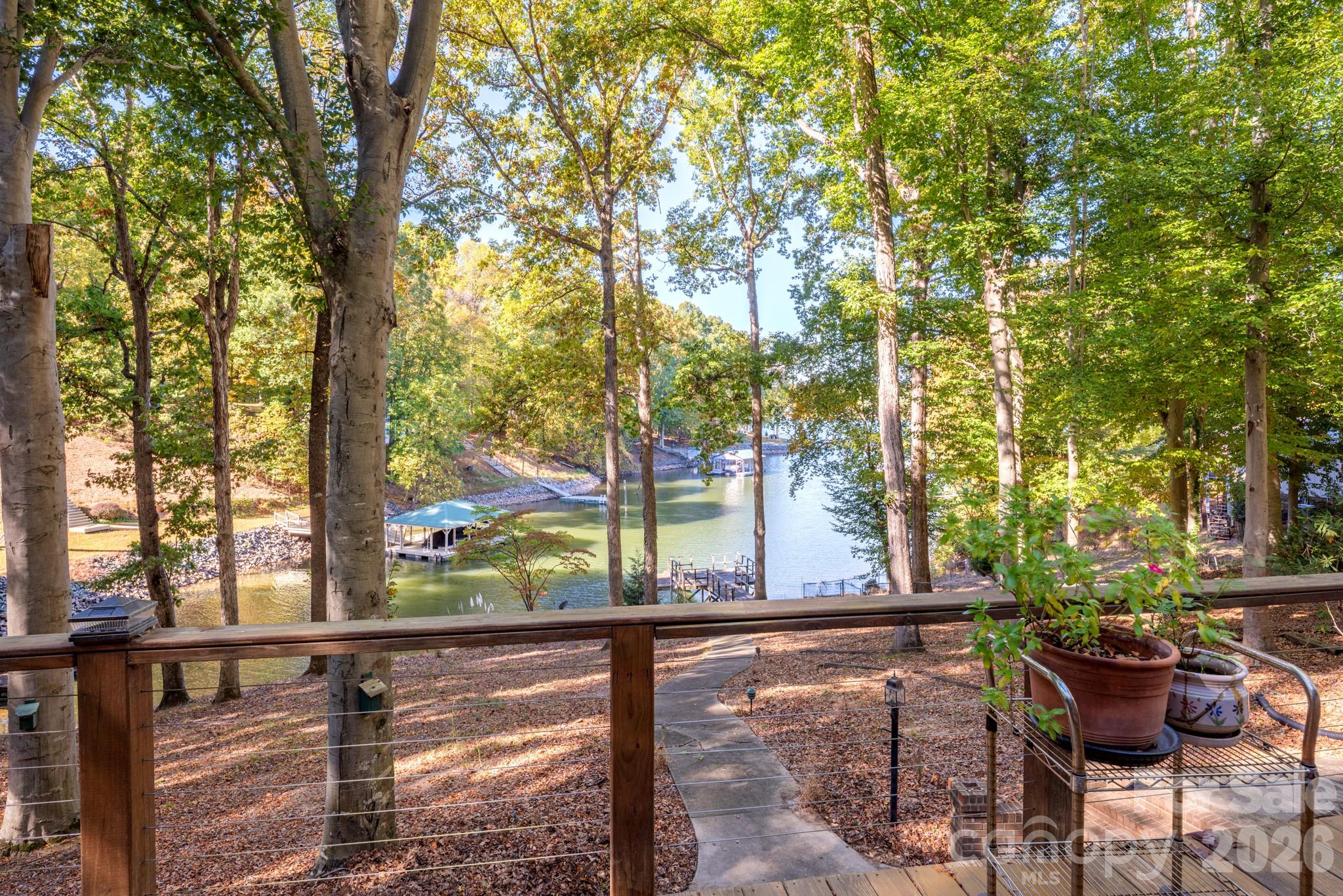 Deck view from existing home - 1168 Fern Hill Road, Mooresville