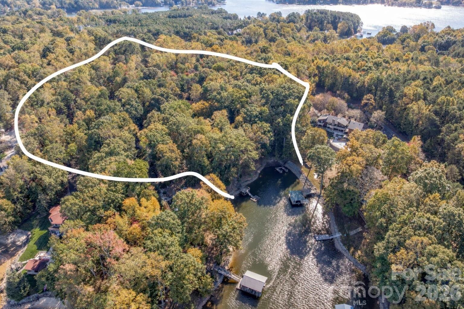 Outline of parcels - 1168 Fern Hill Road, Mooresville
