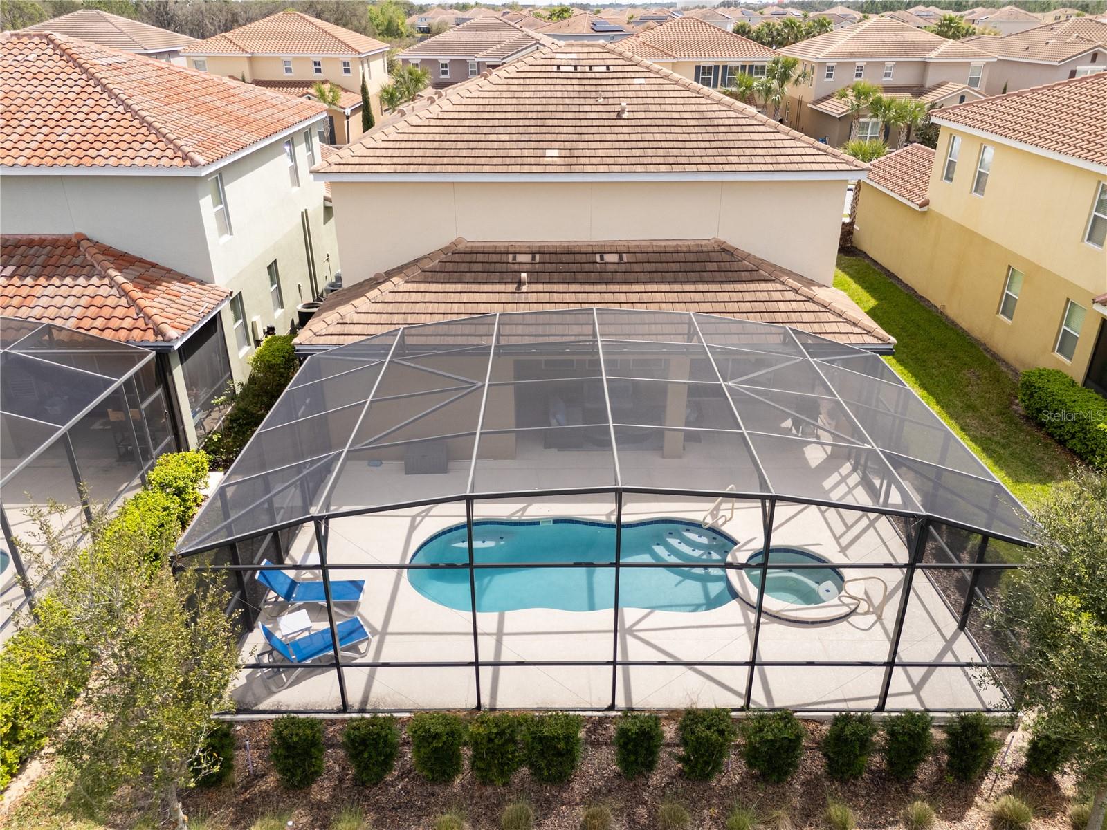Aerial back view - 7560 OAKMOSS LOOP, DAVENPORT