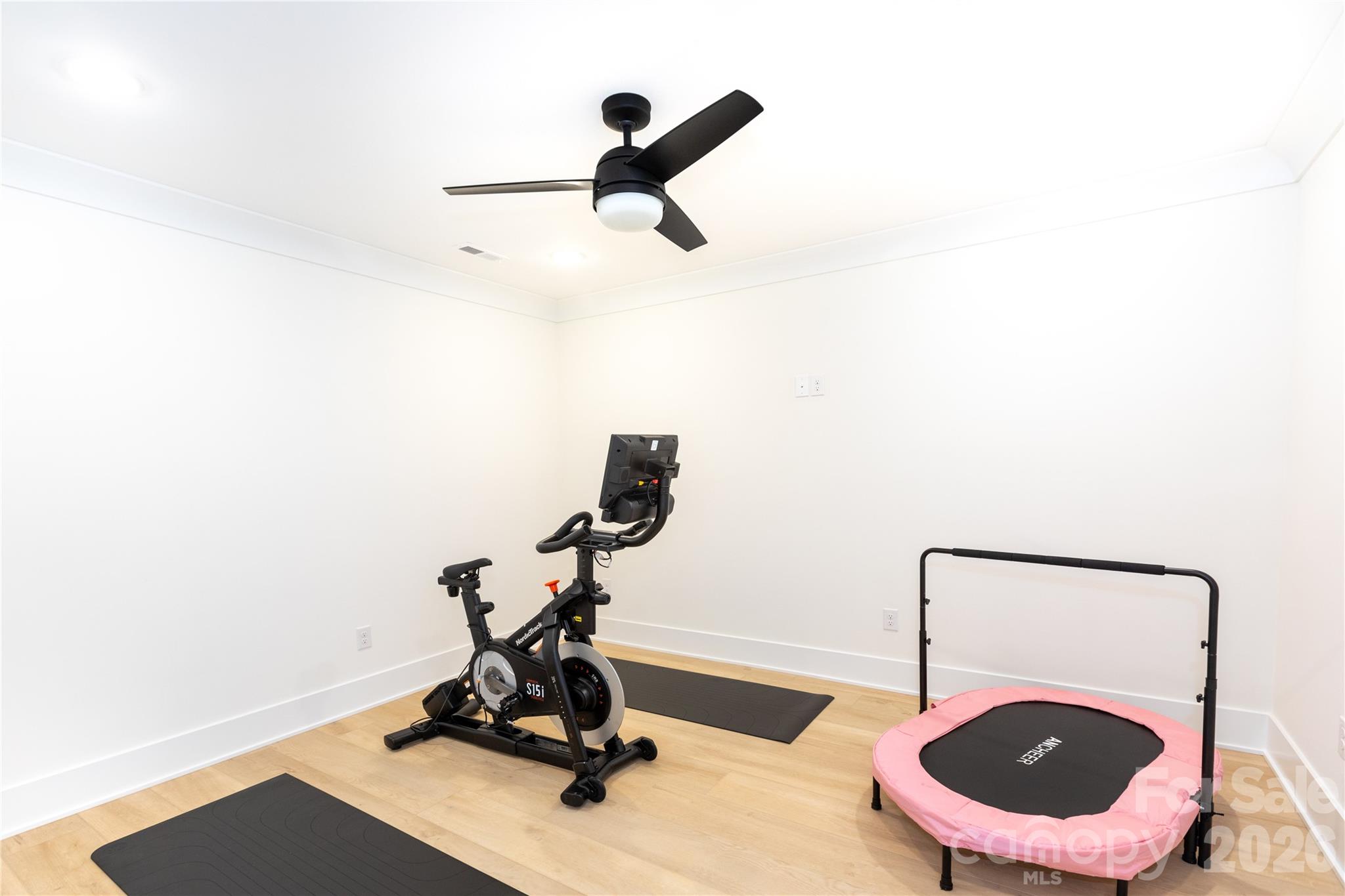 Exercise room with TV outlet at eye level - 124 Direct Drive, Mooresville