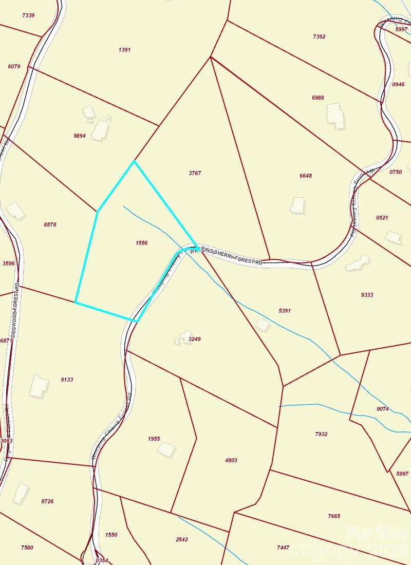 GIS showing stream - 89 Weeping Cherry Forest Road, Fairview