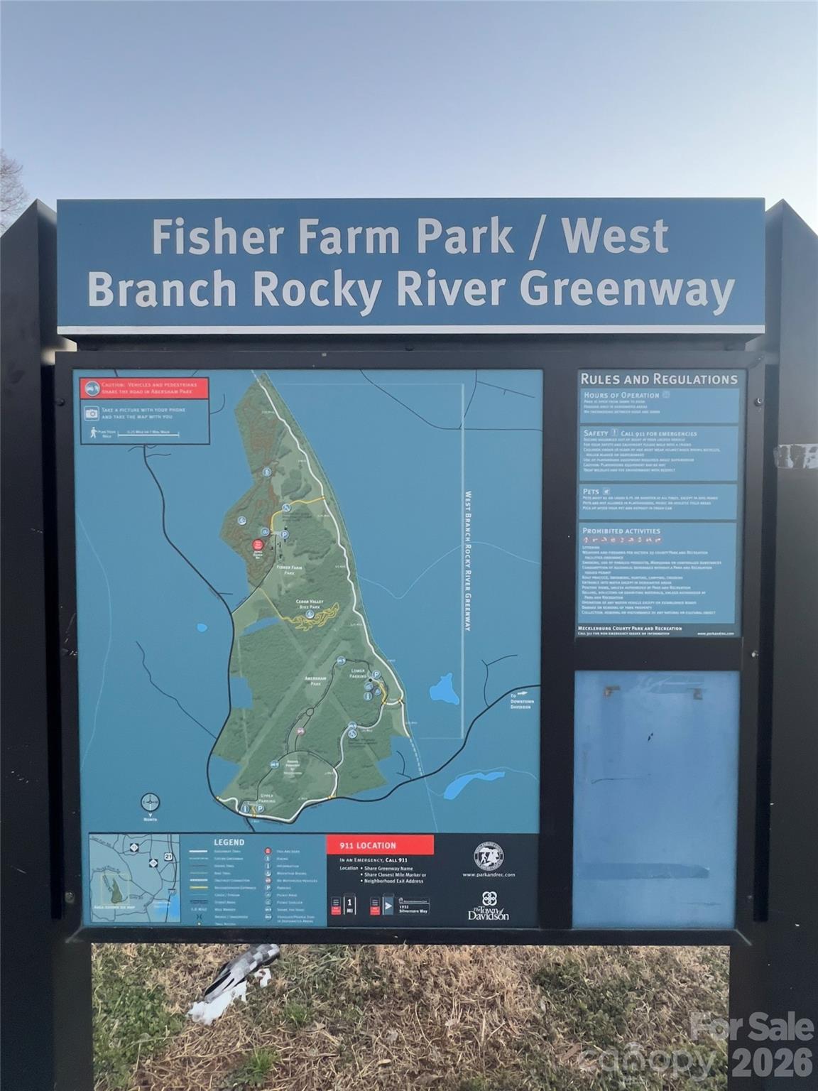 Fisher Farm Park Greenway Map - 20926 Fisher Road, Davidson