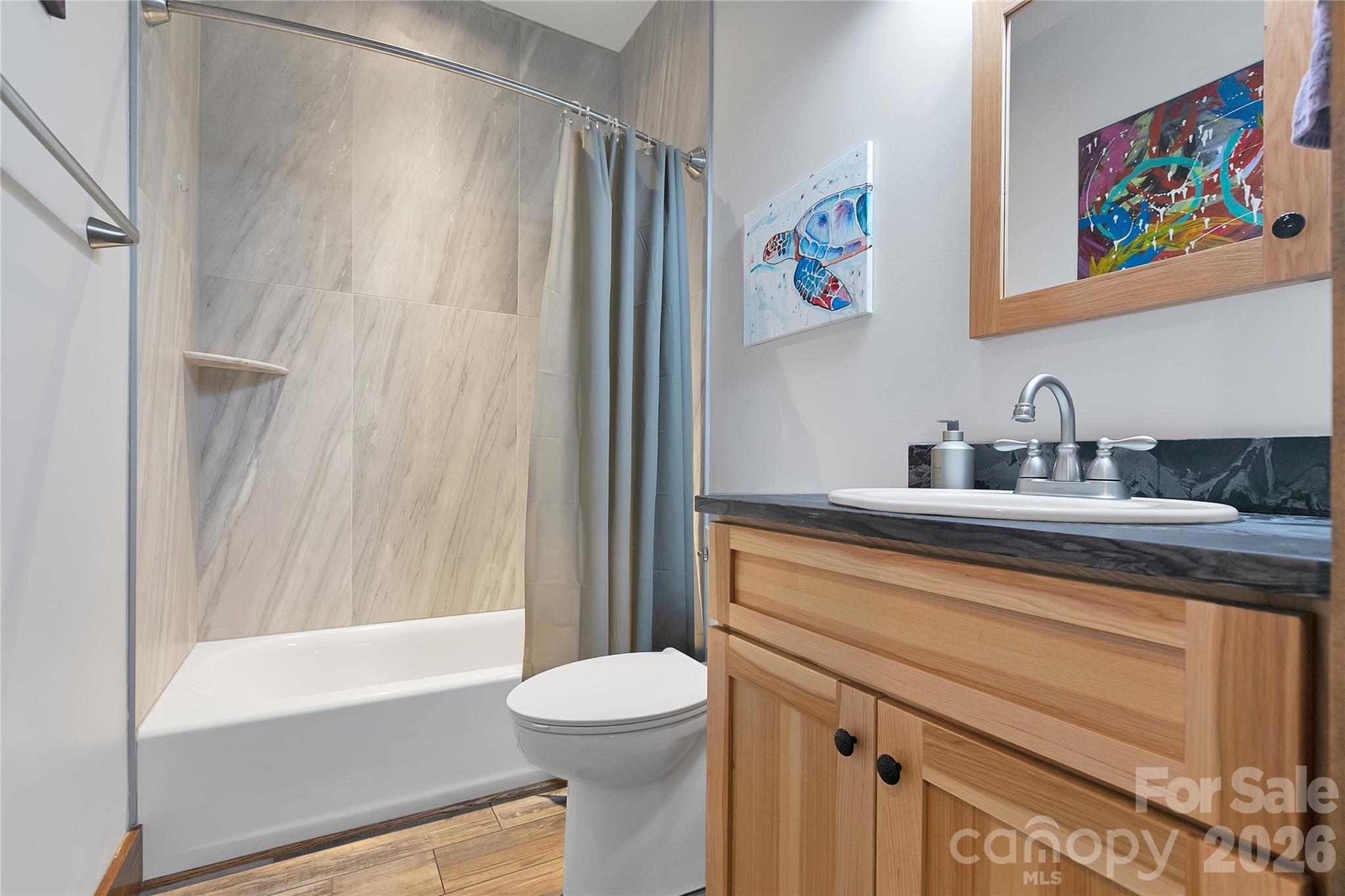 Main level full bathroom - 70 Unvdatlvi Court, Brevard