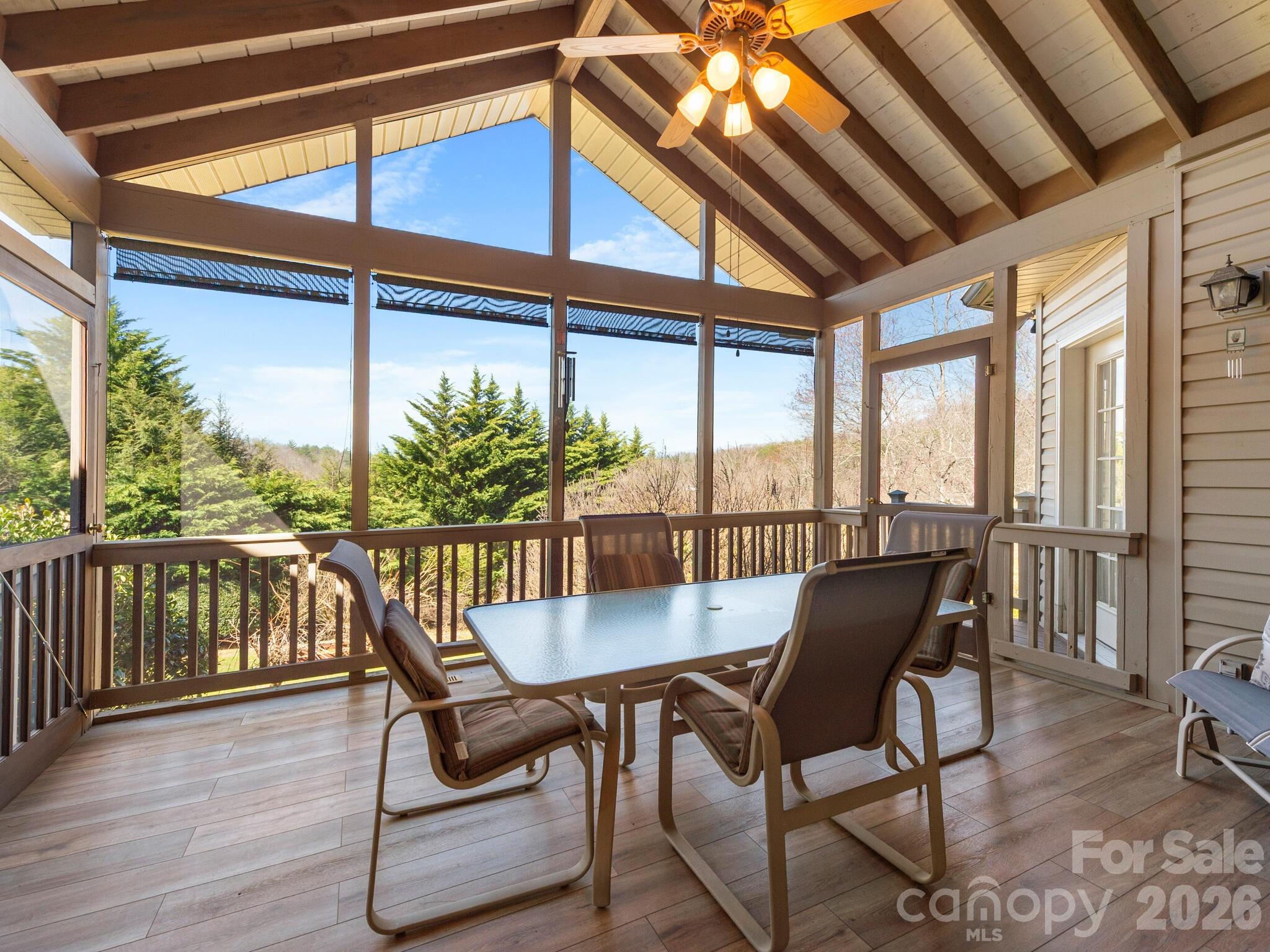 Rear Screened Covered Deck - 17 Ashton Forest Court, Hendersonville
