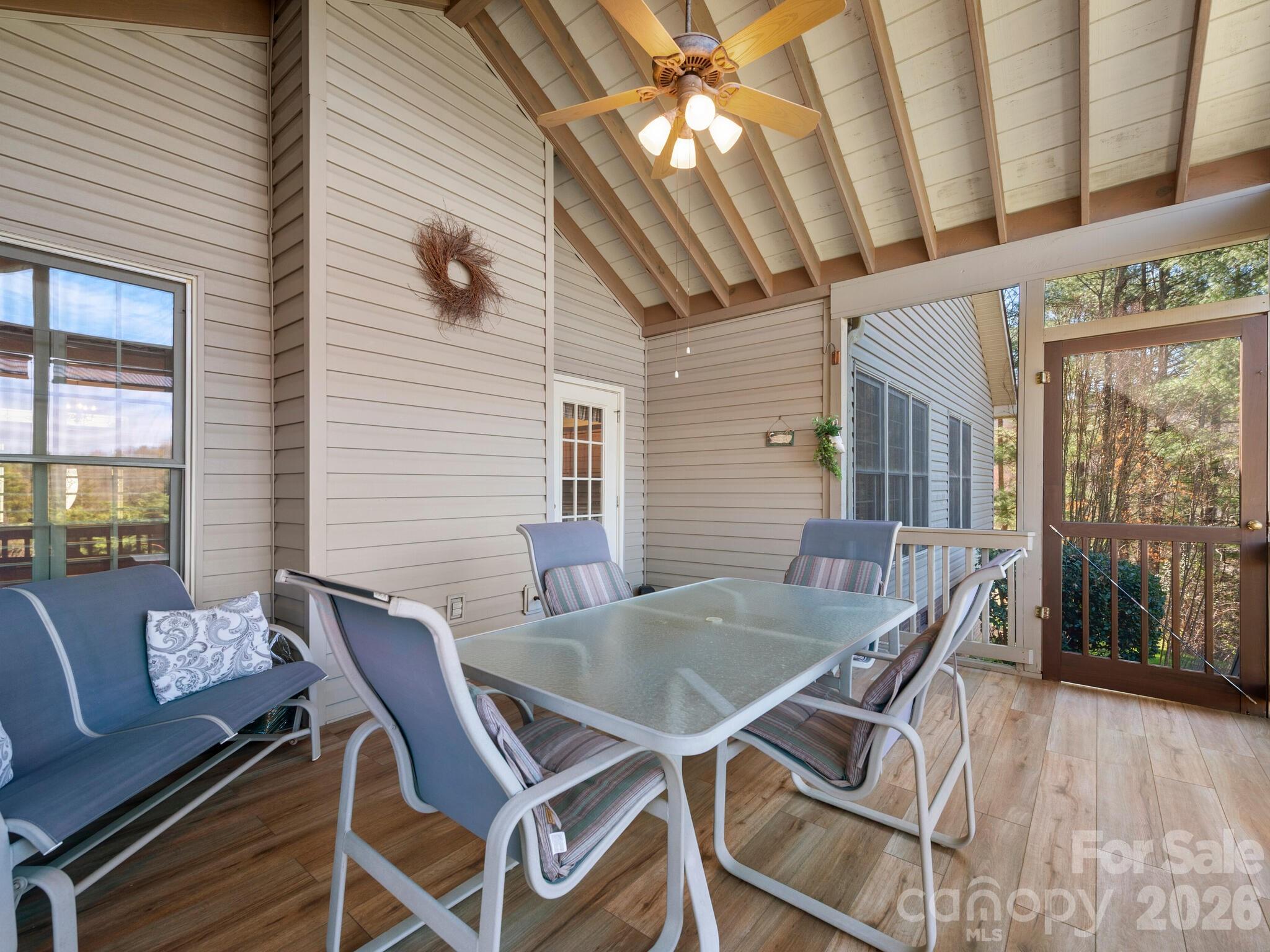 Rear Screened Covered Deck - 17 Ashton Forest Court, Hendersonville