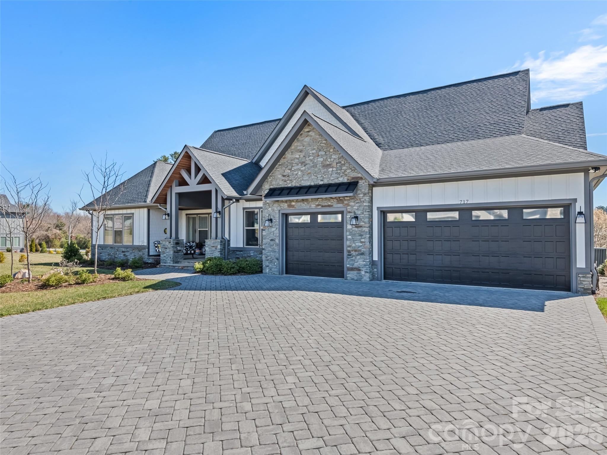Frontal Elevation, View #3 - 717 Daniel Circle Drive, Mills River