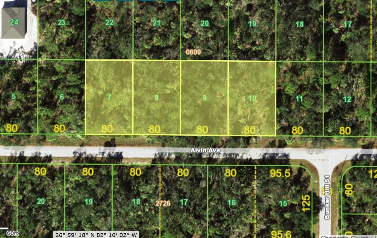 Land at 17178 ALVIN (& 17186, 17194, 17202) AVE, PORT CHARLOTTE
