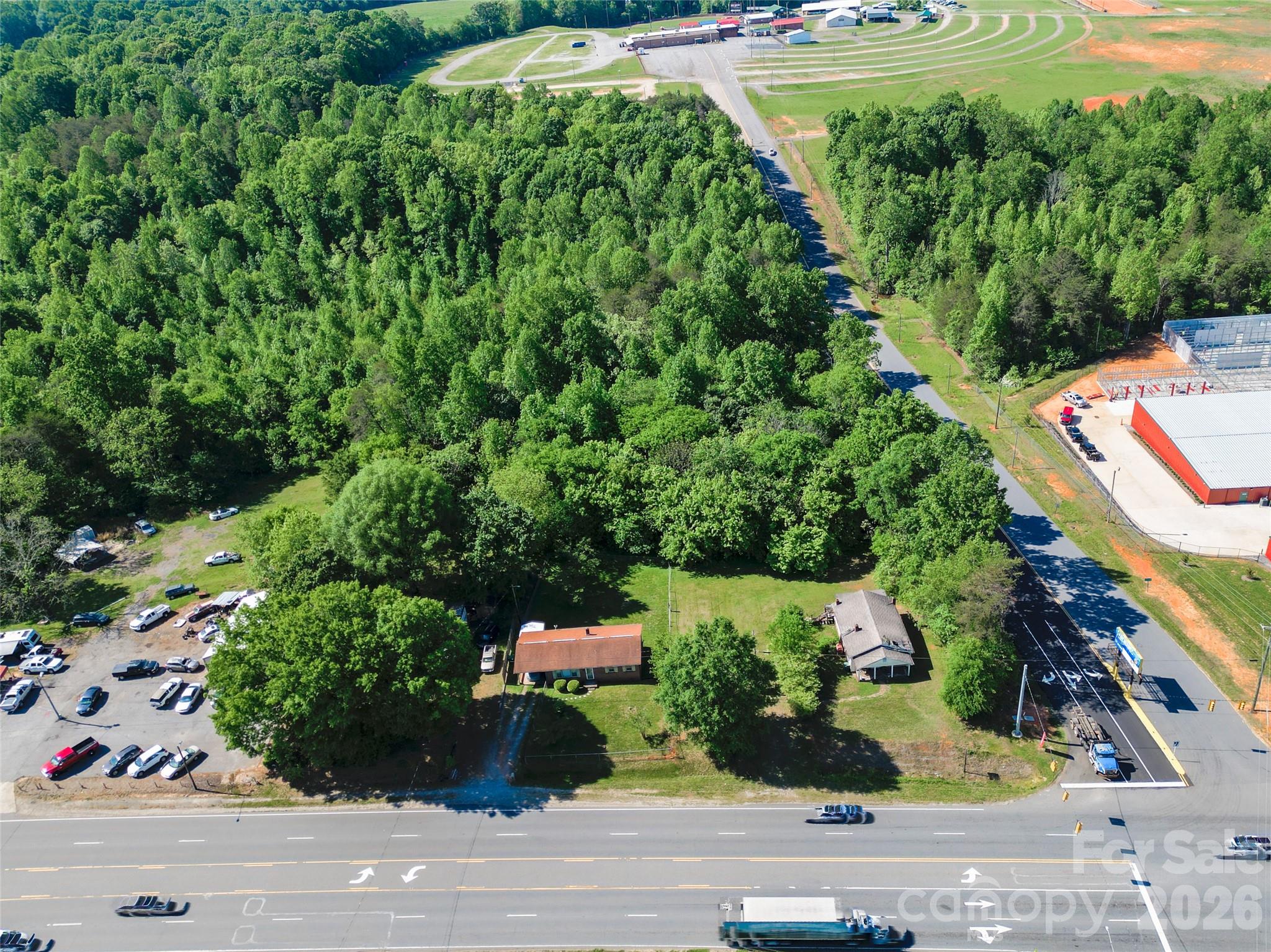 Multiple entry points to property. Many road frontage. - 1123 US 70 Highway, Newton