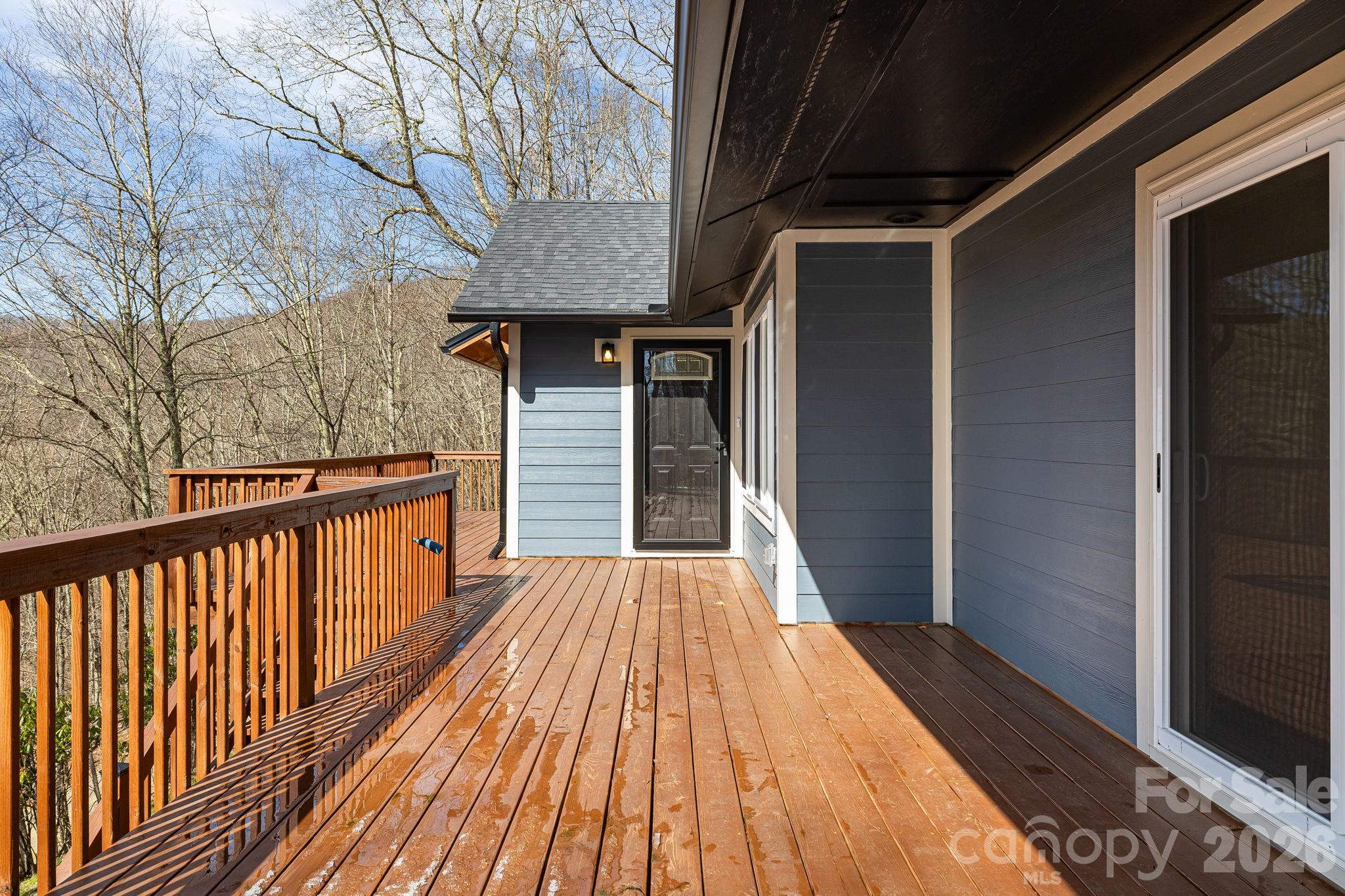 Nice Views from Wrap-Around Deck - 1065 Oak Ridge Lane, Mars Hill