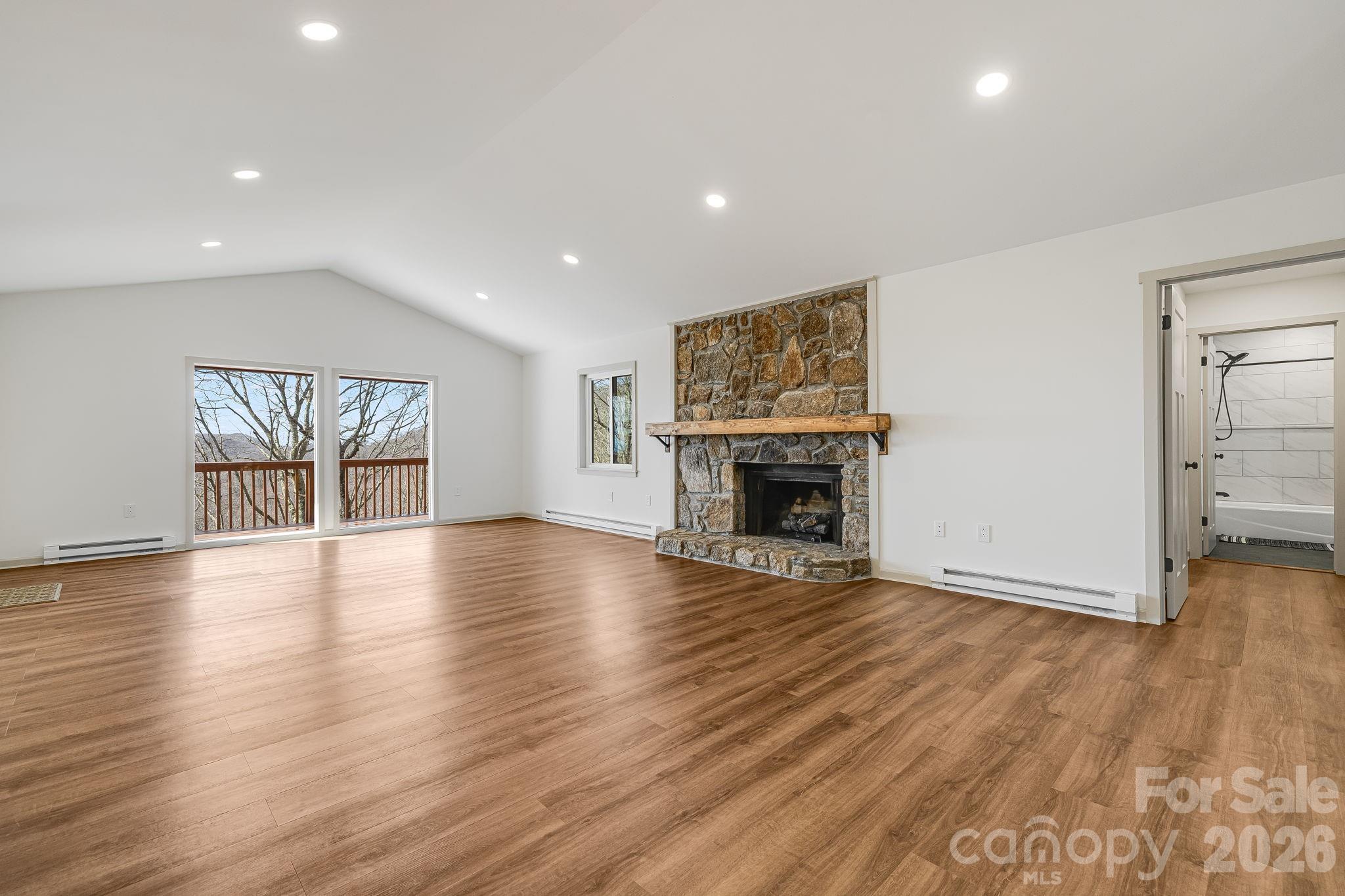 Open and Airy Great Room - 1065 Oak Ridge Lane, Mars Hill