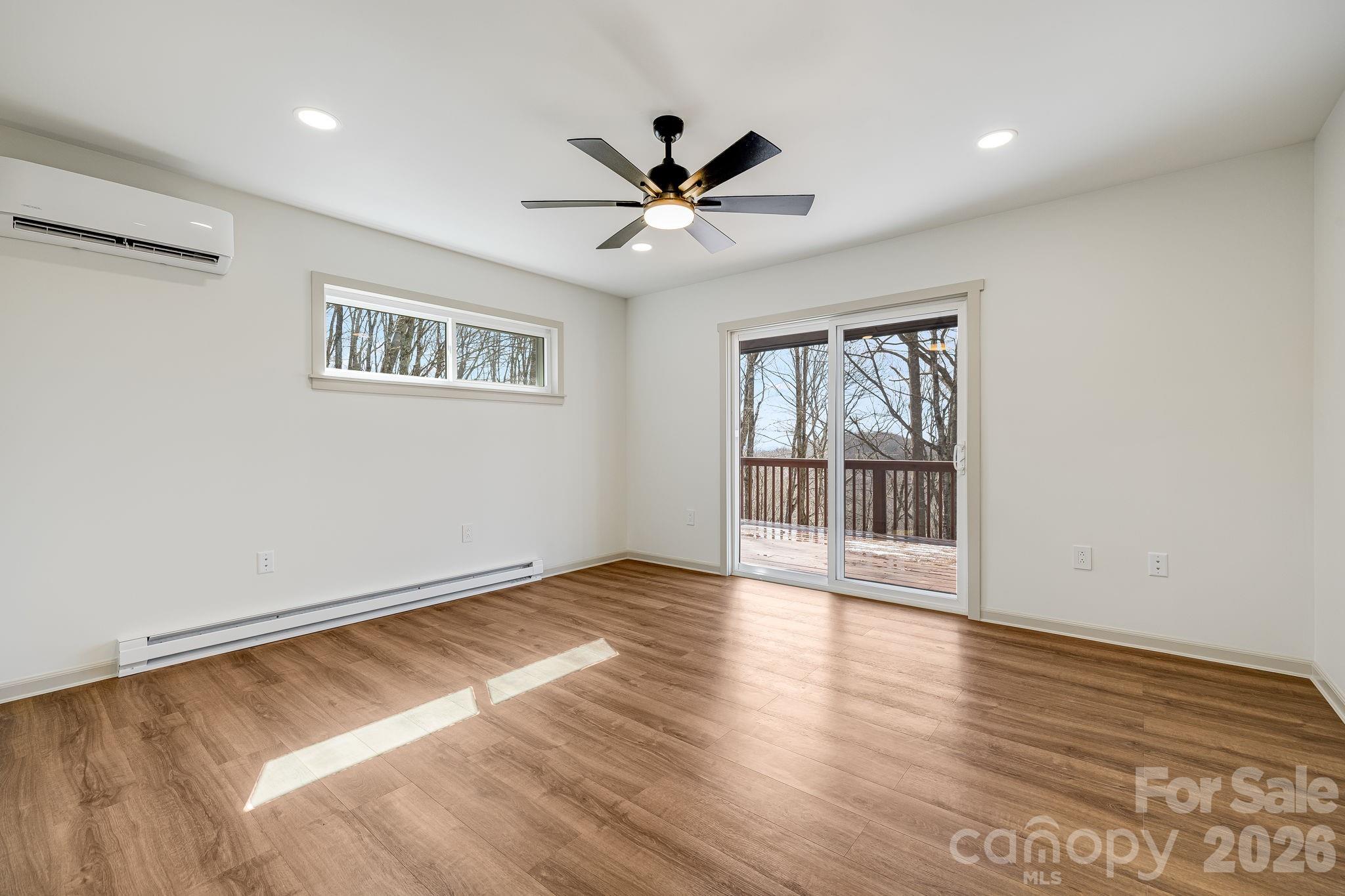 Primary Bedroom w/Deck Access - 1065 Oak Ridge Lane, Mars Hill