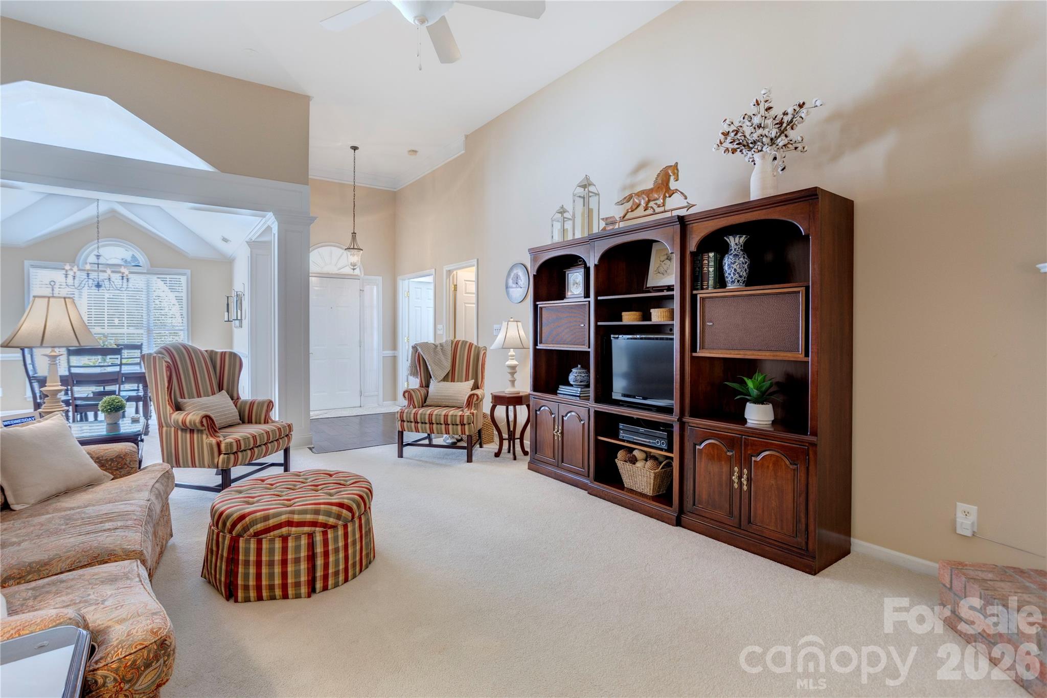 Great Room with Formal Dining Room View - 580 Gatsby Place NW, Concord