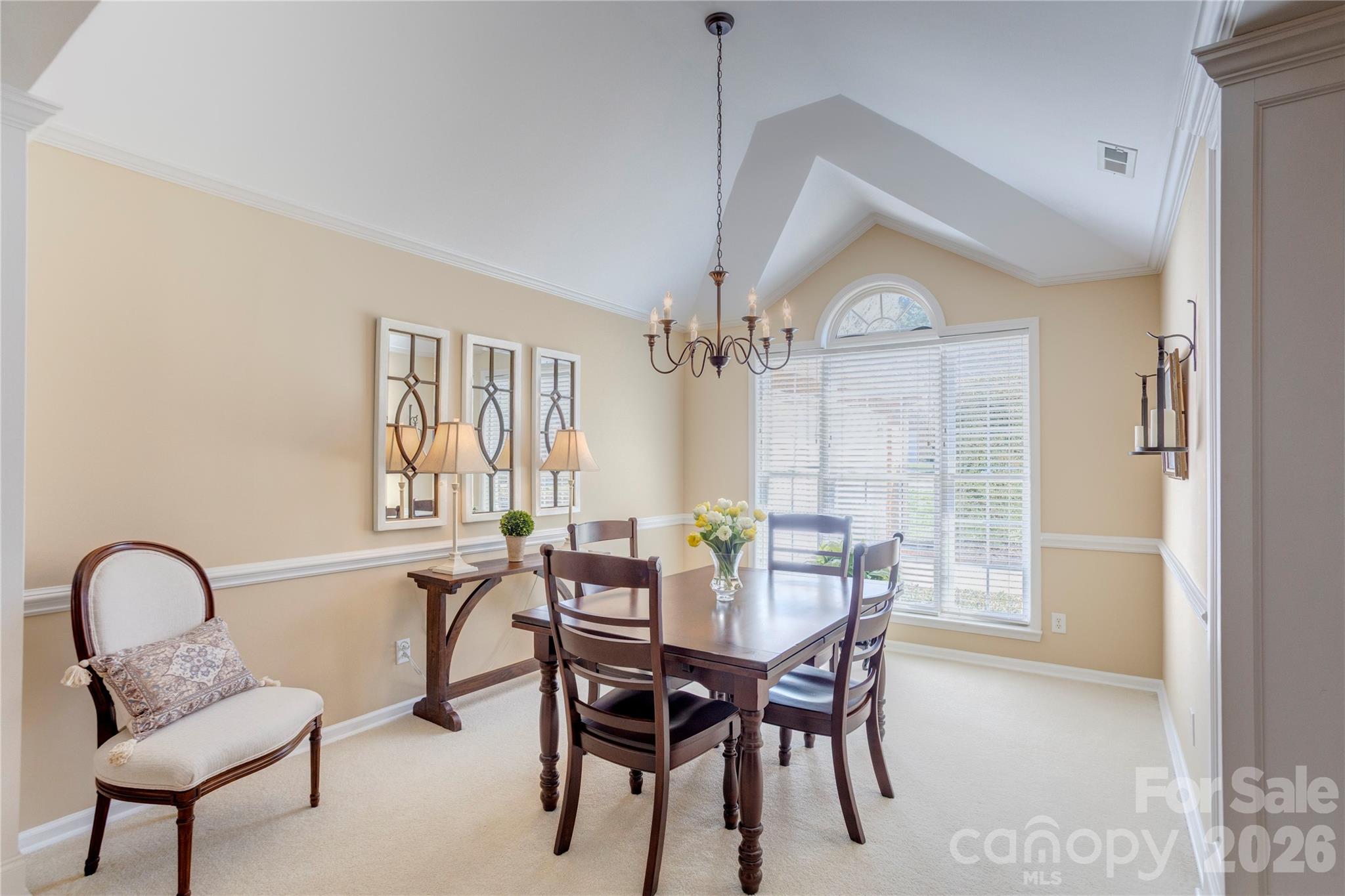 Formal Dining Room with Vaulted Ceiling - 580 Gatsby Place NW, Concord